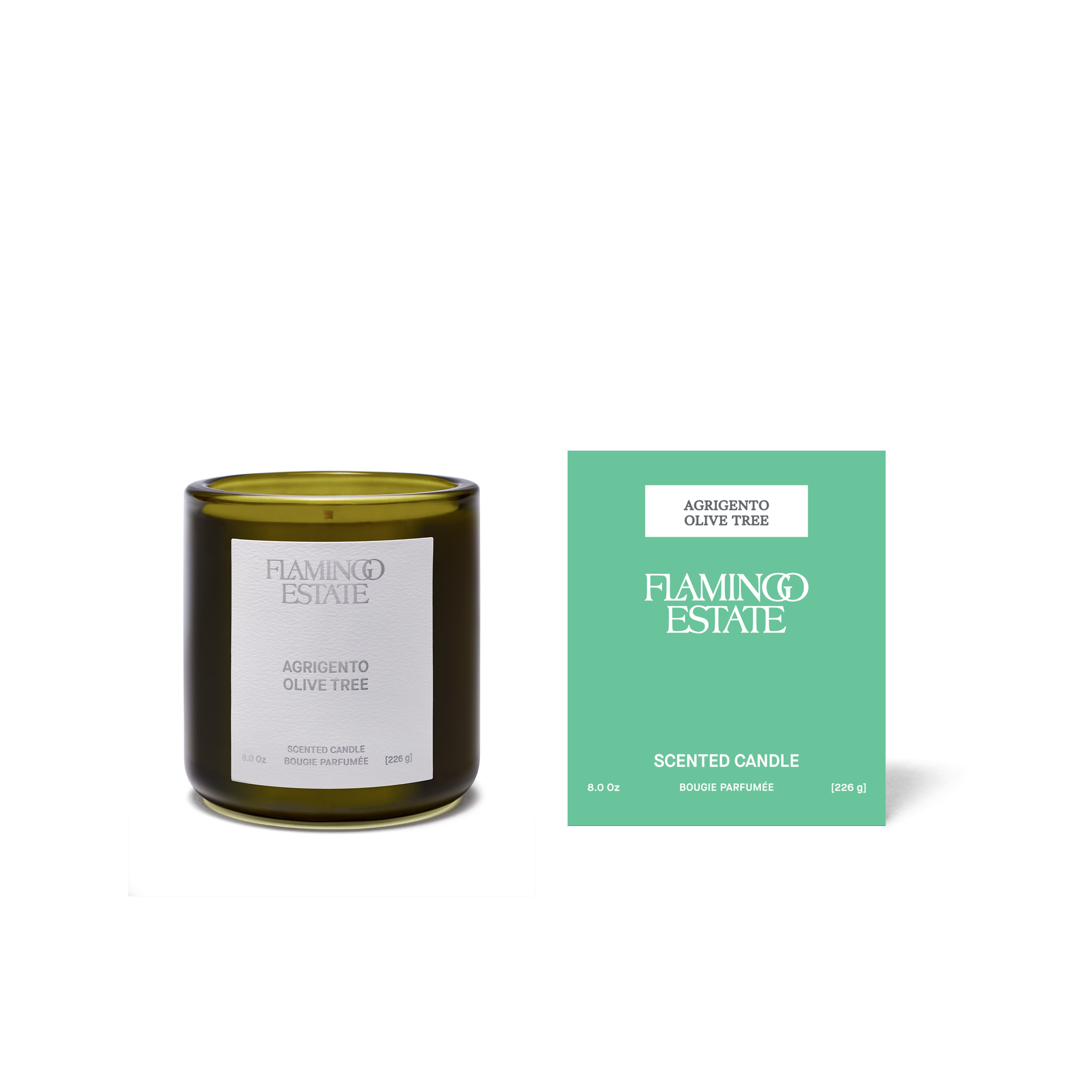 Flamingo Estate 8oz Scented Candle - Agrigento Olive Tree