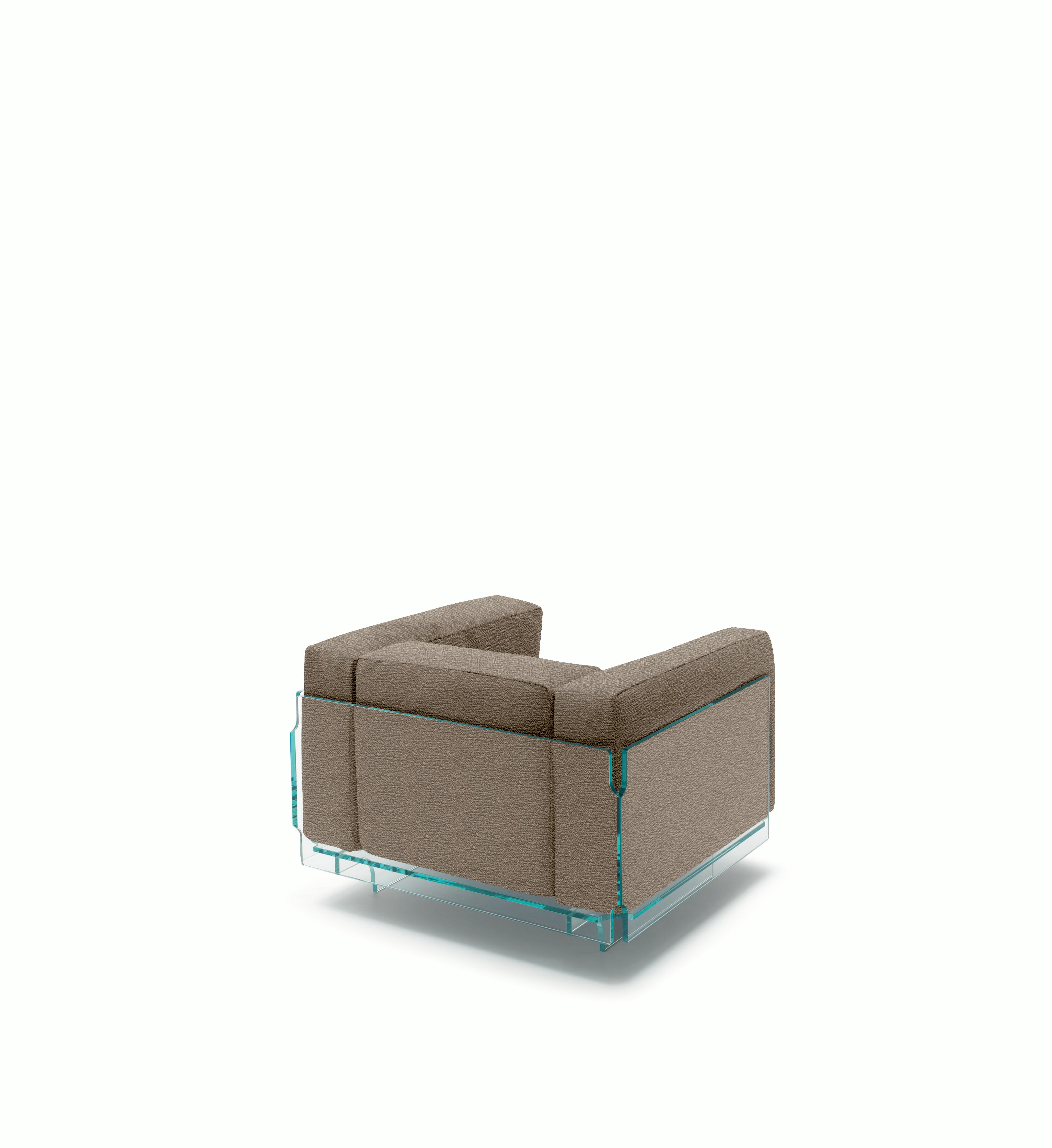 Crystal Lounge Armchair - Mantegna, Stone