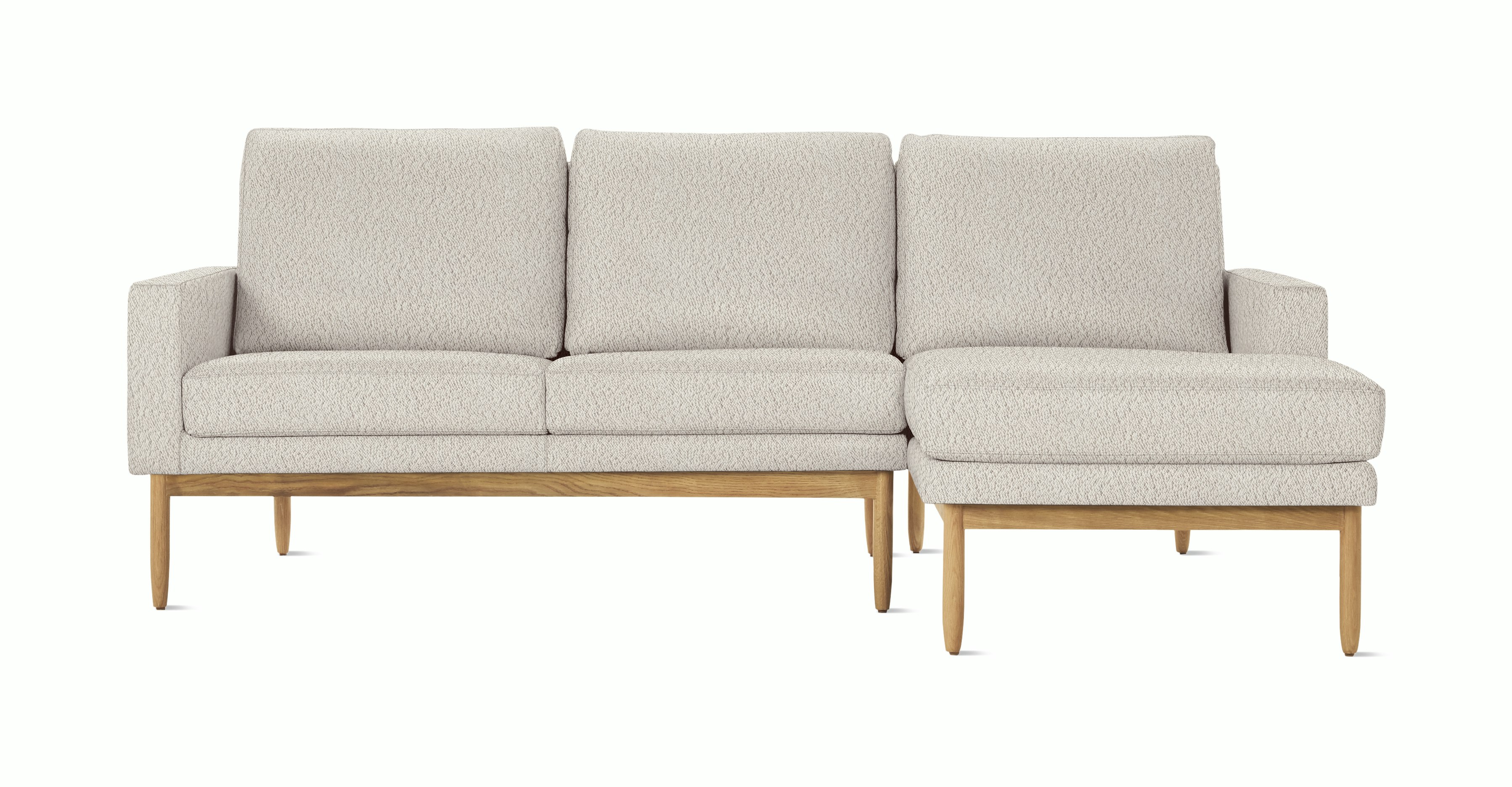 A Raleigh Sectional Sofa in Viewed from the front.