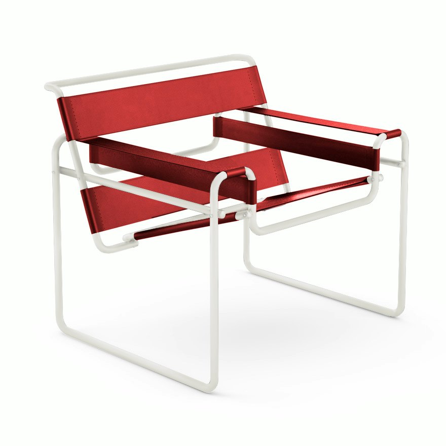 Wassily Chair - simply-red,  white