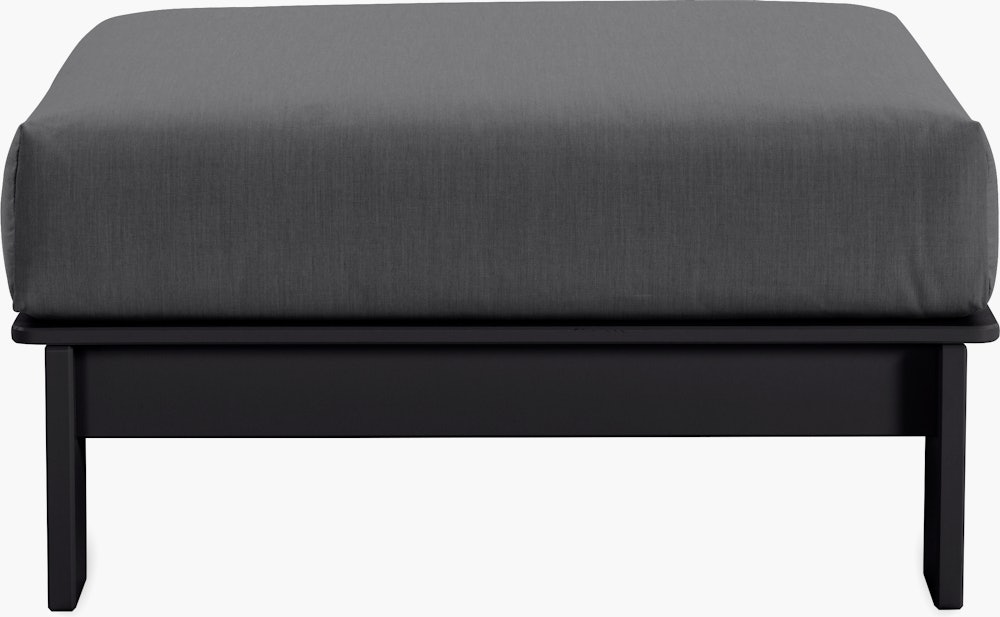 Pepin Ottoman - black,   charcoal