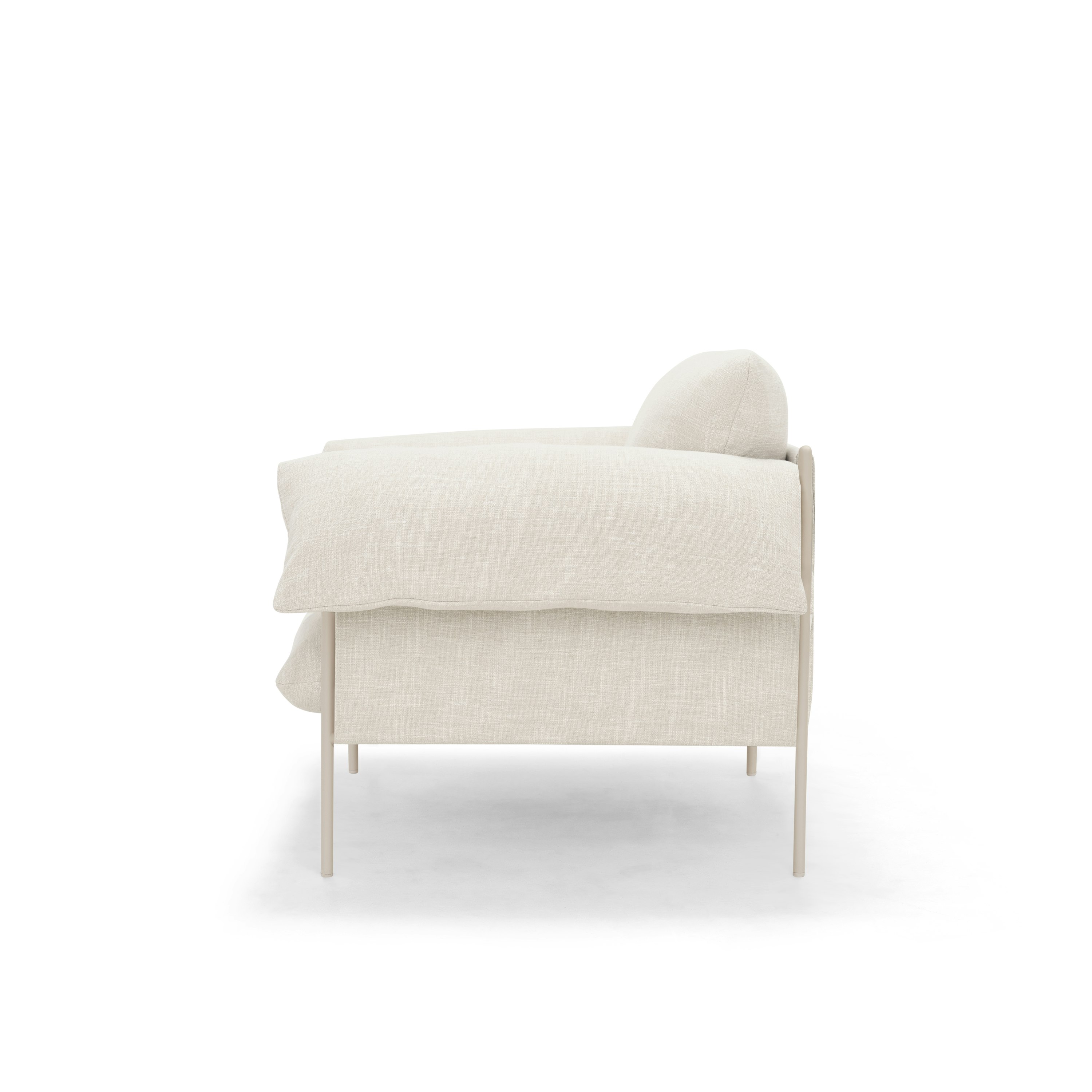 Alva Occasional Chair Nougat Frame Byron Oyster
