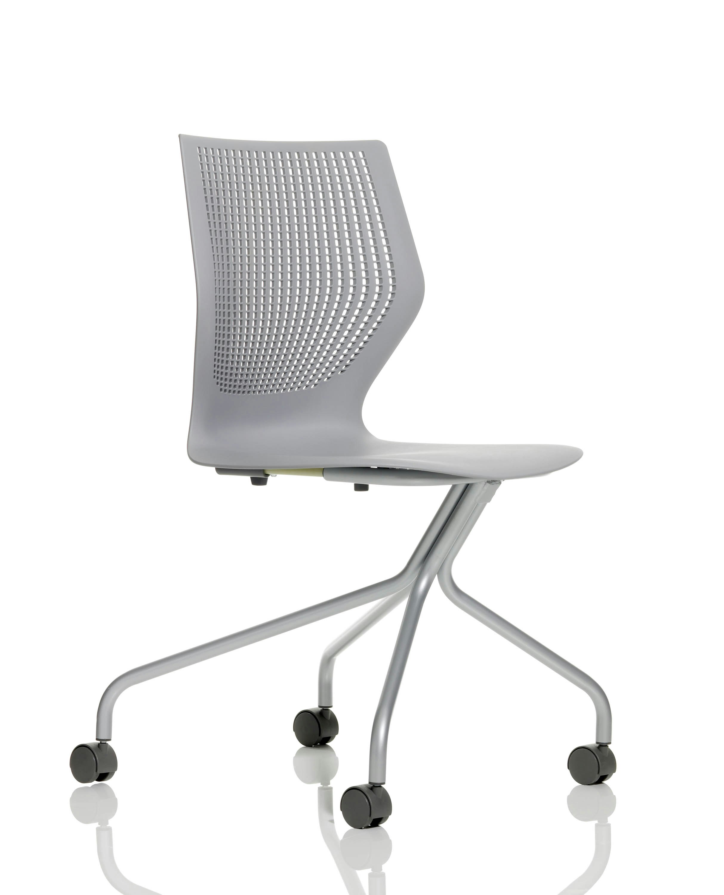 MultiGeneration by Knoll grey Stacking Chair