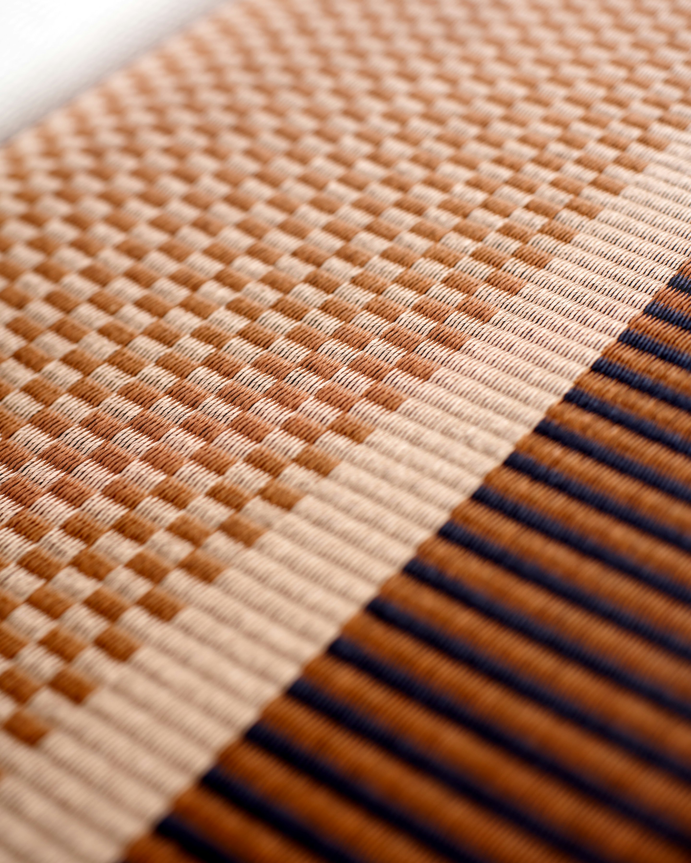 San Francisco Paper Yarn Rug - Brown_Natural, 6 x 9