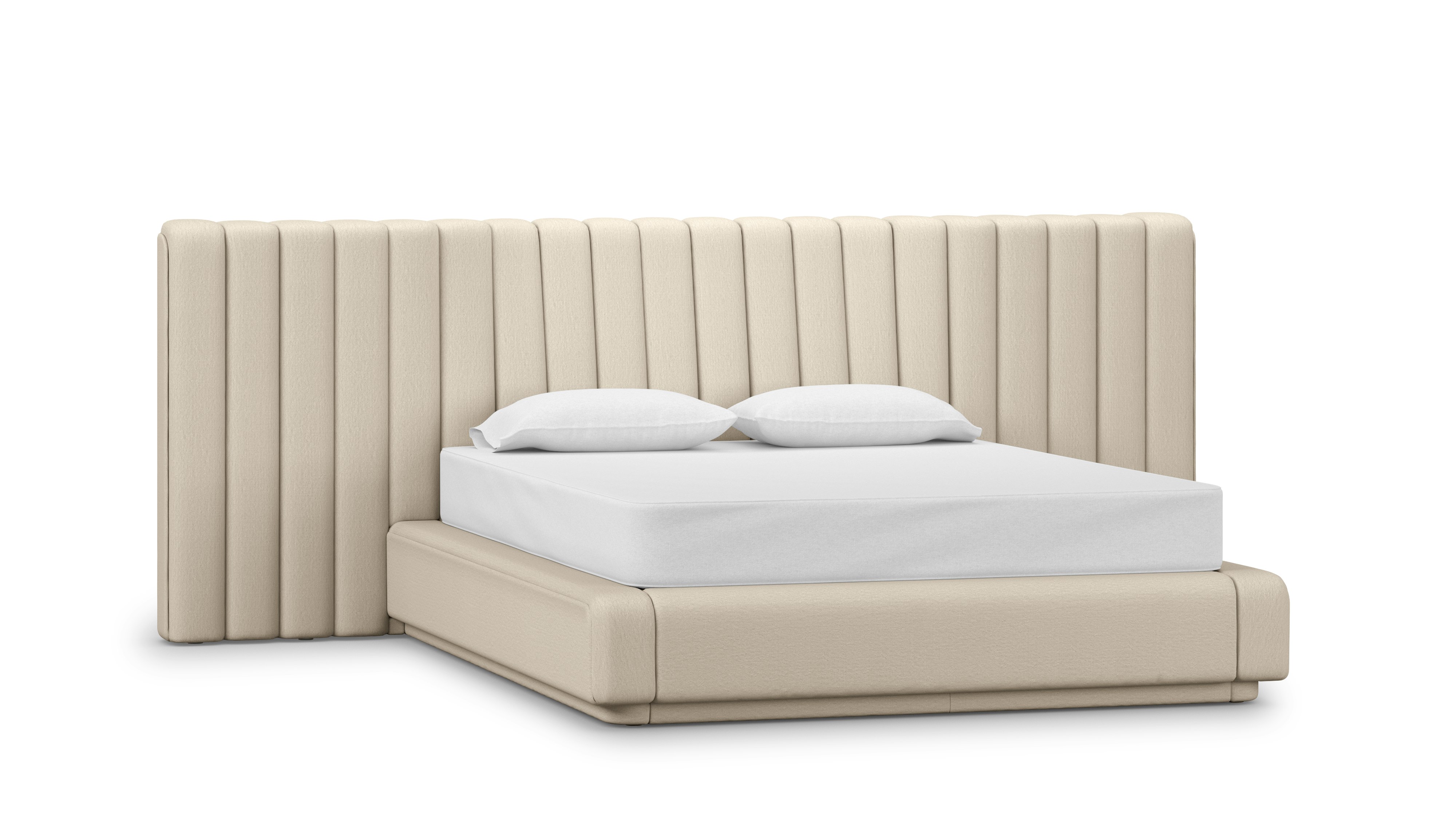 Ostling Bed - Queen,  Wide,  Album Linen,  Gentle