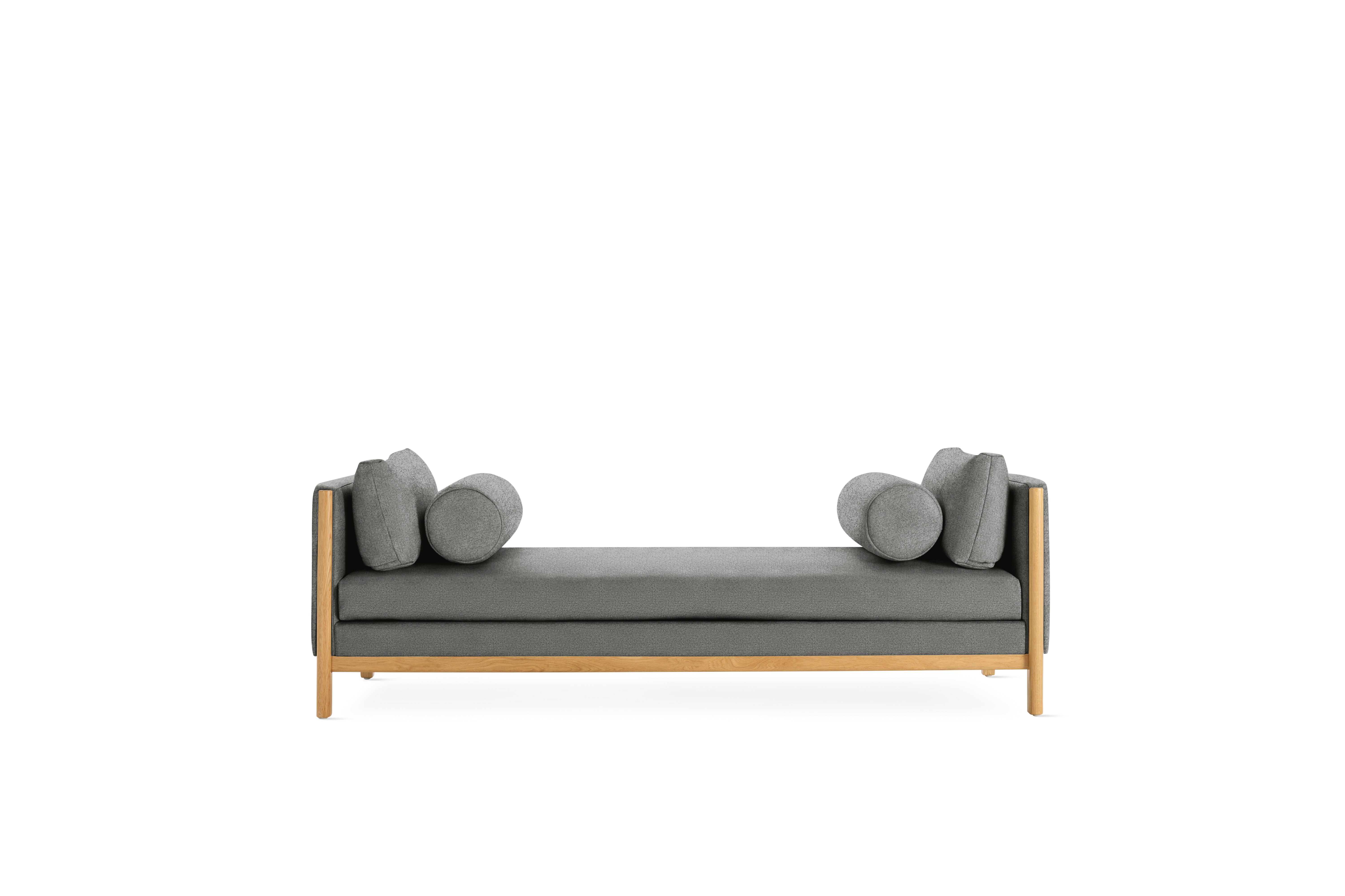 Emmy Chaise - With Bolsters, Beck, 047 Plutonic, Oak