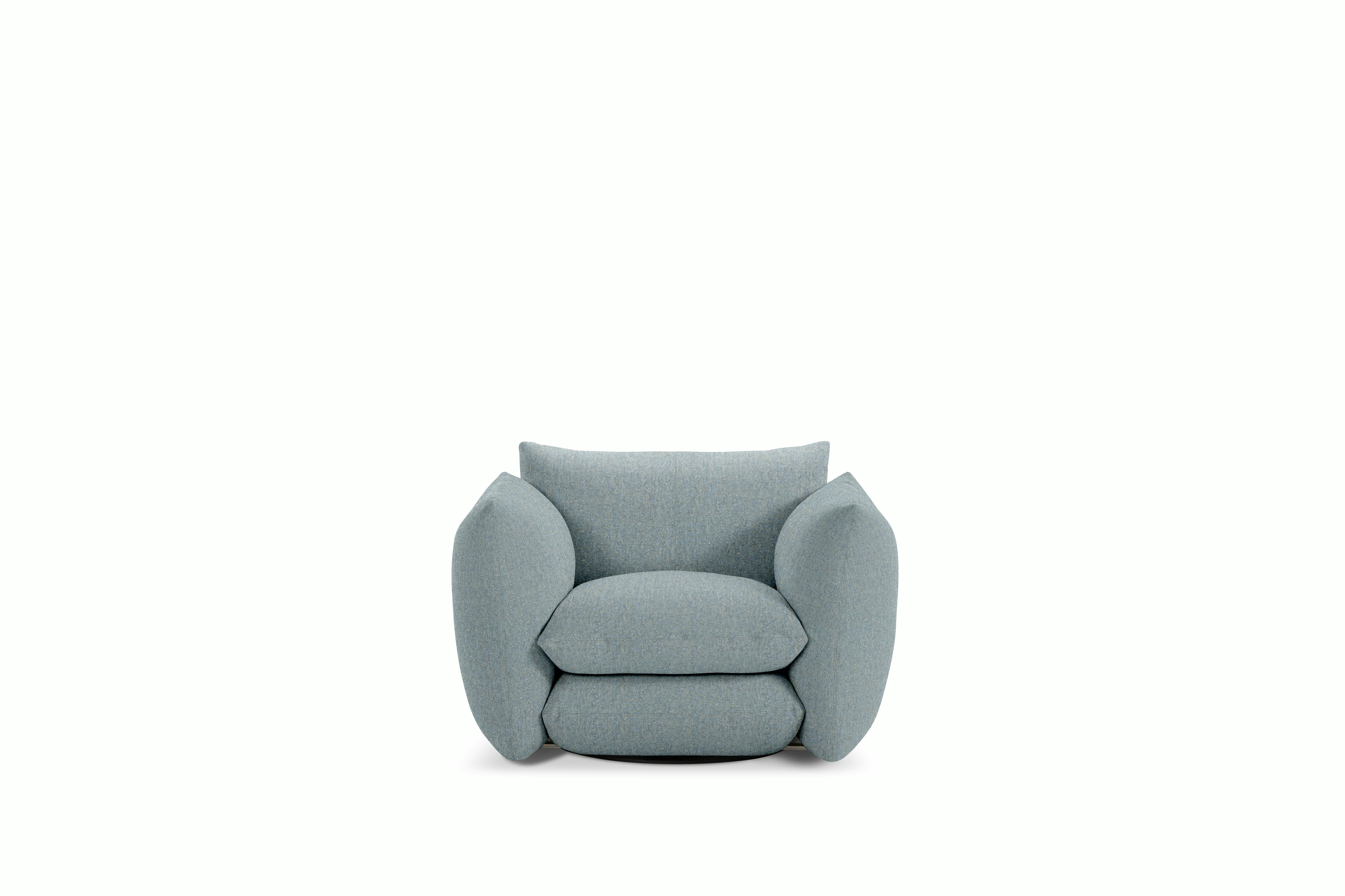 Perron Pillo Lounge Chair - Swivel or Fixed,  Buzz,  Iris