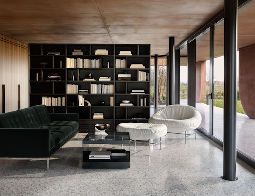 Perron Bun Lounge Chair and Ottoman with D Perron Bun Lounge Chair Ottoman D