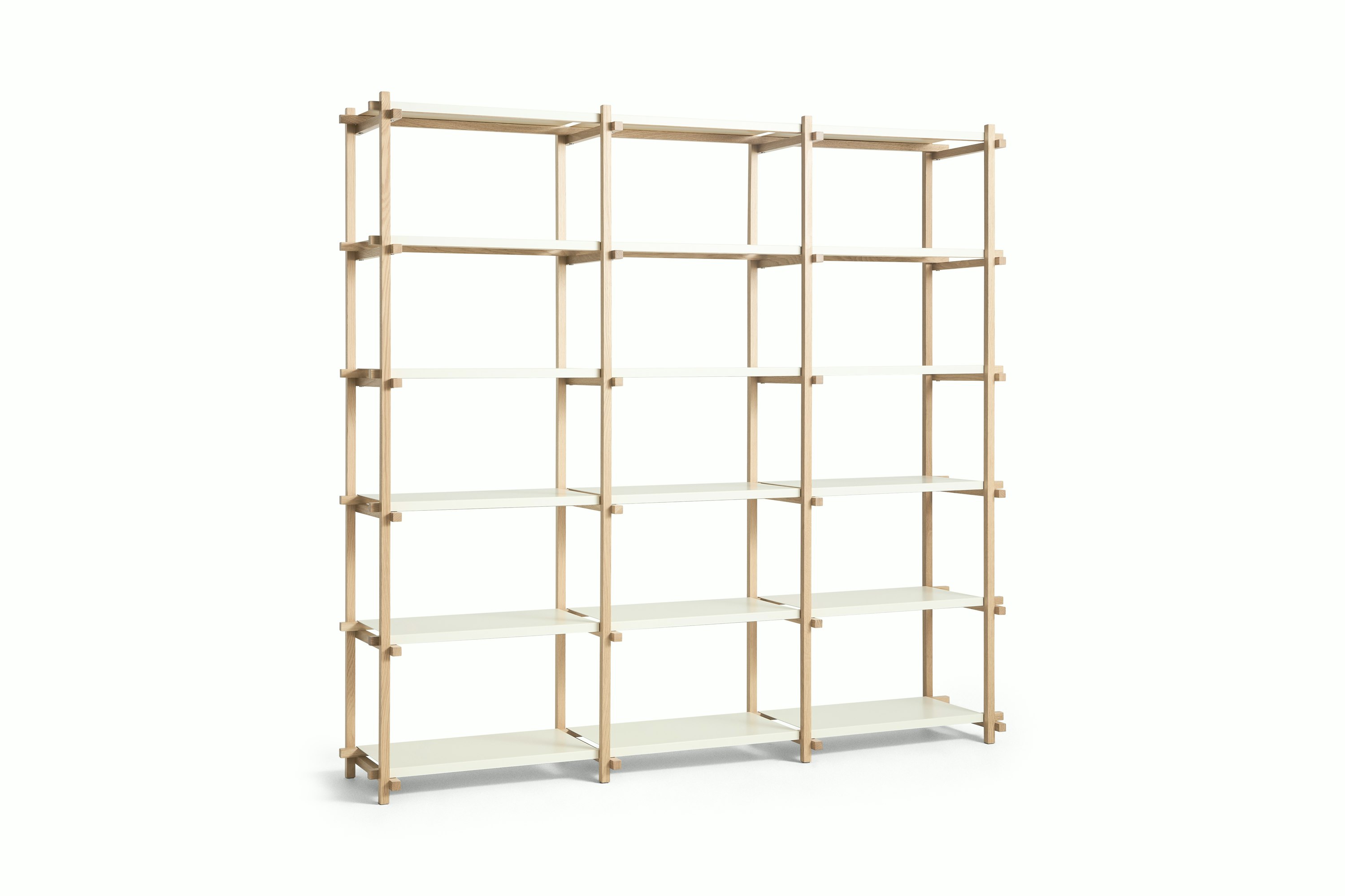 Woody Shelving 2.0 - High, Oak, Almond White