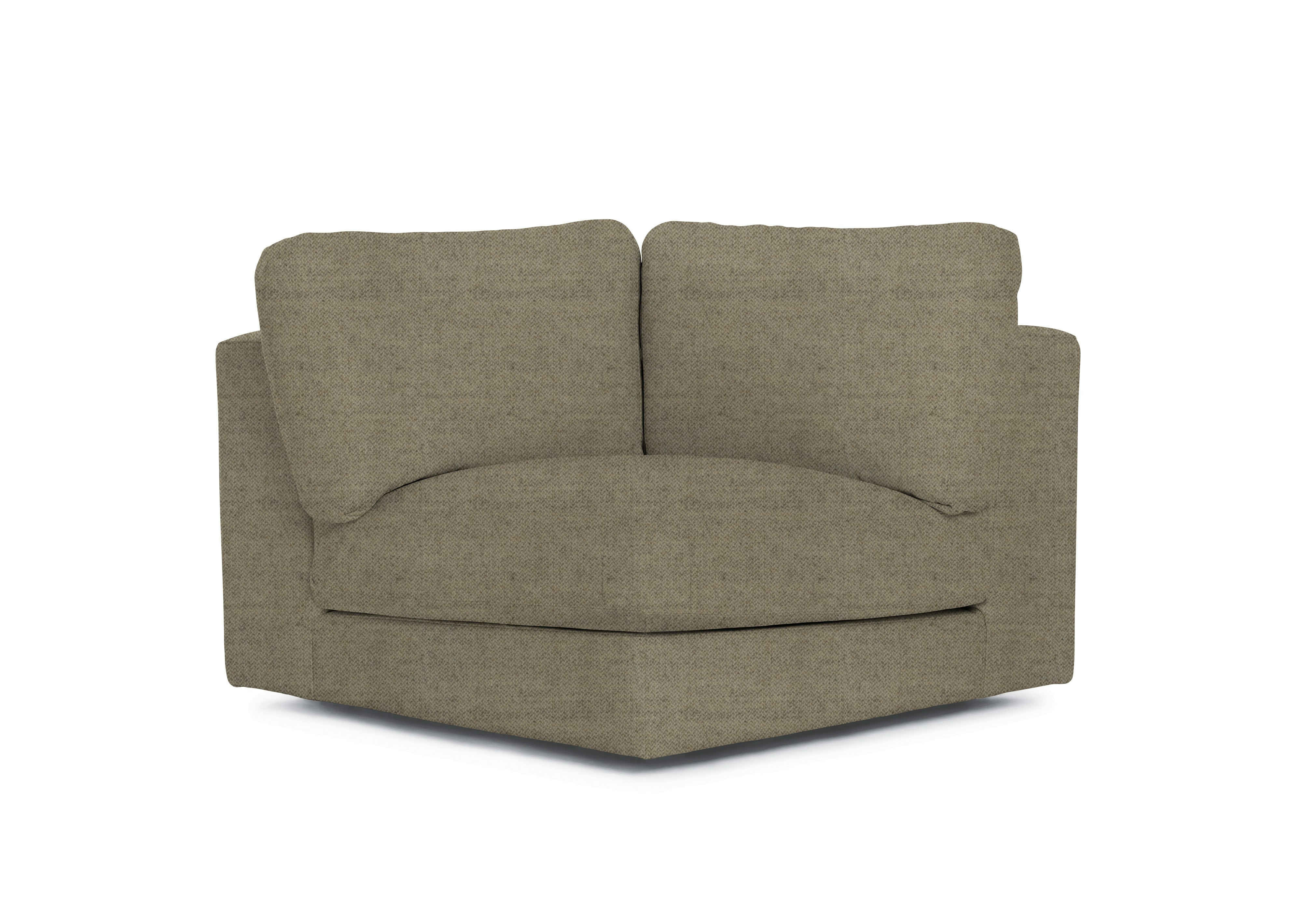 A Reid Corner Unit in Light Brown viewed from the front.