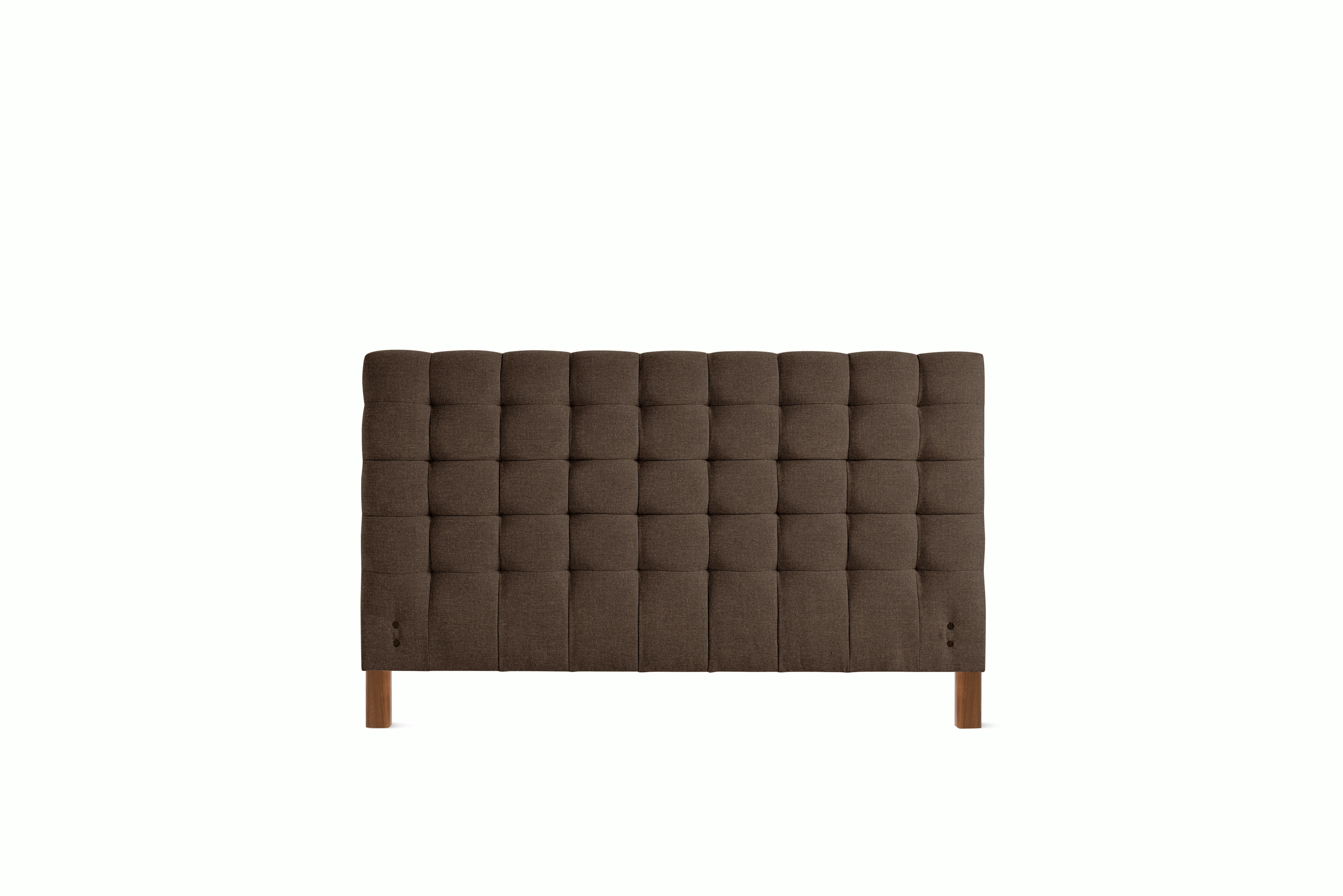 Madeleine Headboard - Standard, Queen, Walnut, Album Linen, Espresso