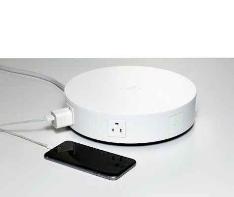 activity space surge white disk wellness wellbeing technology home office mobile recharge LEED UL