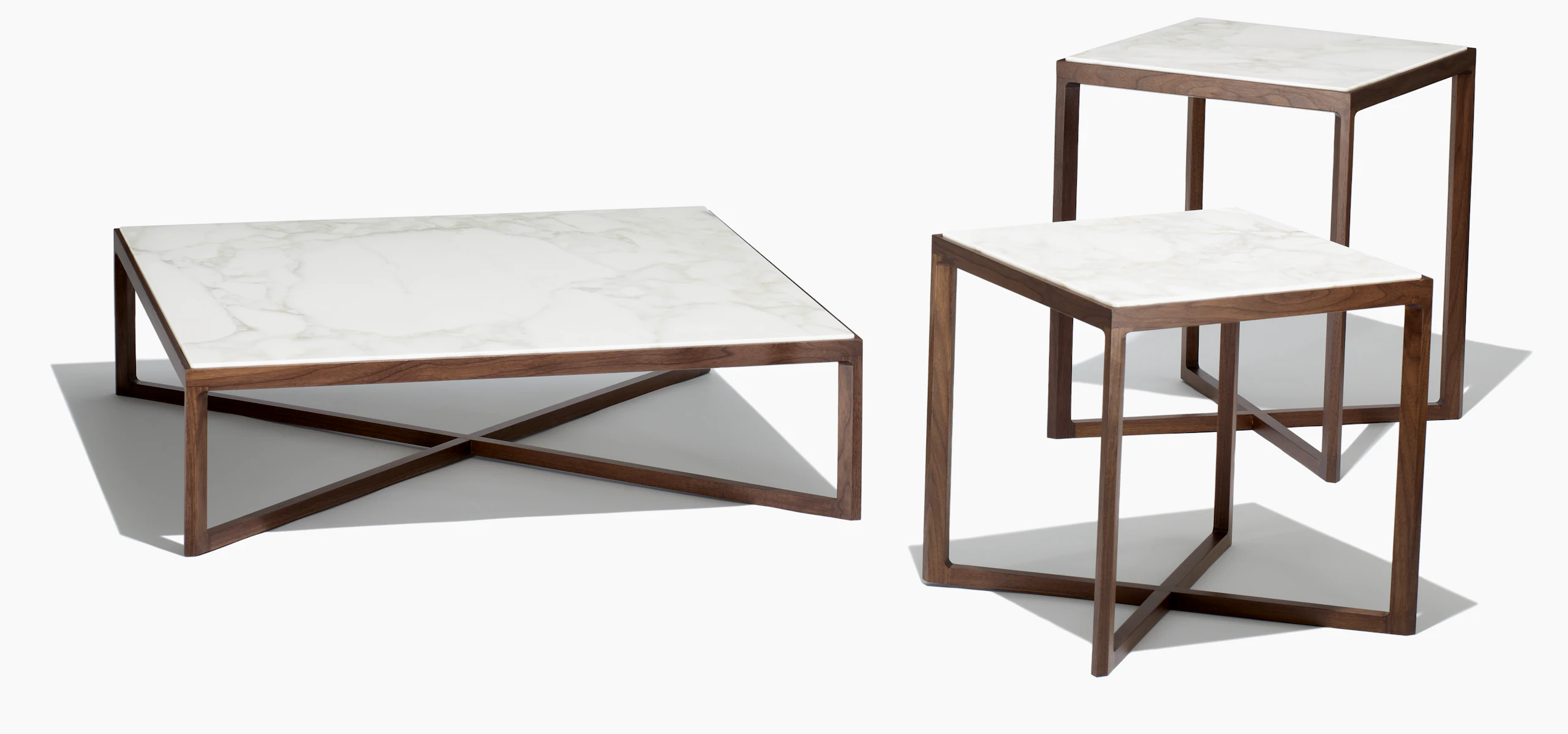 Krusin Side Tables with Calacatta marble