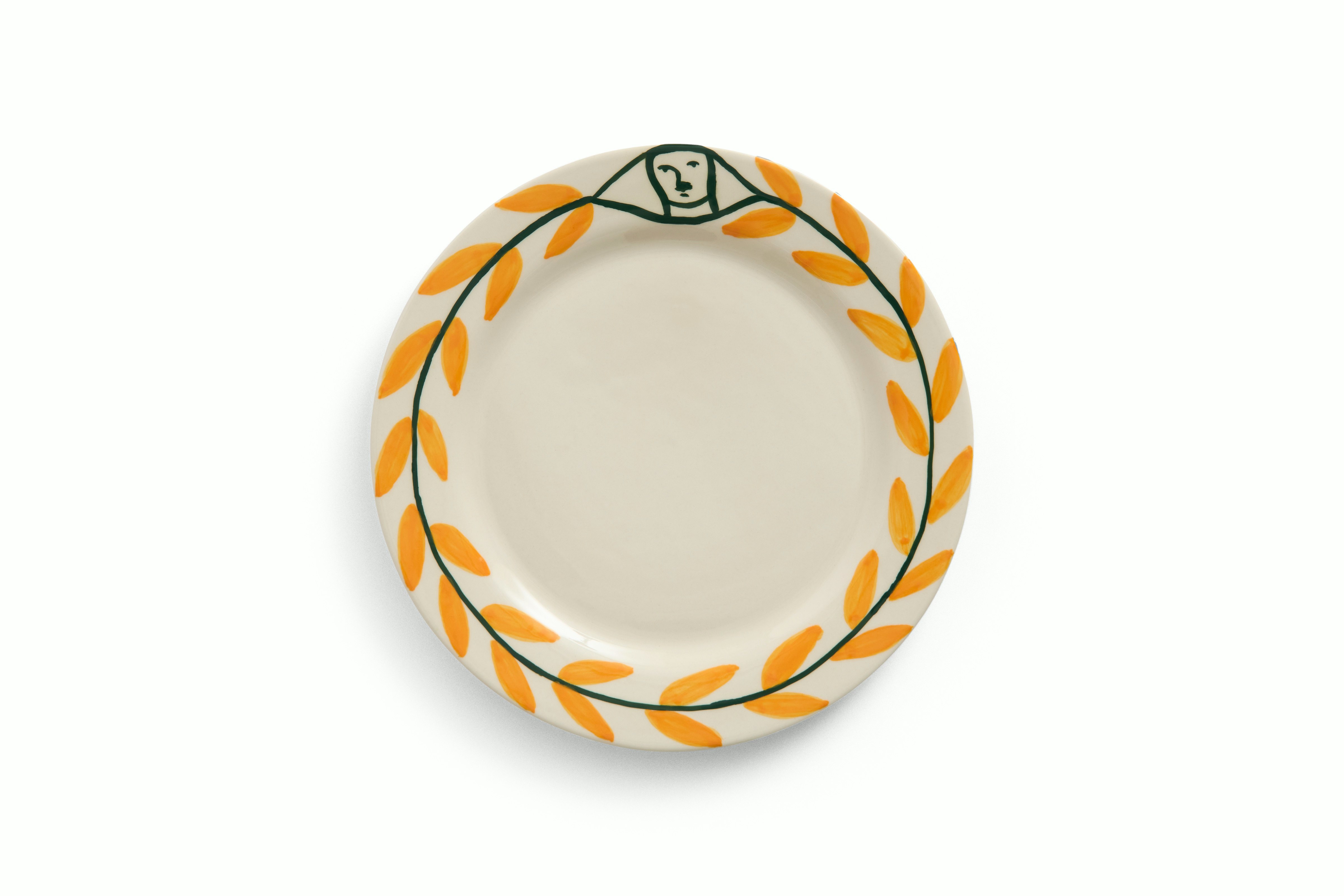 Golden Leaf Salad Plate