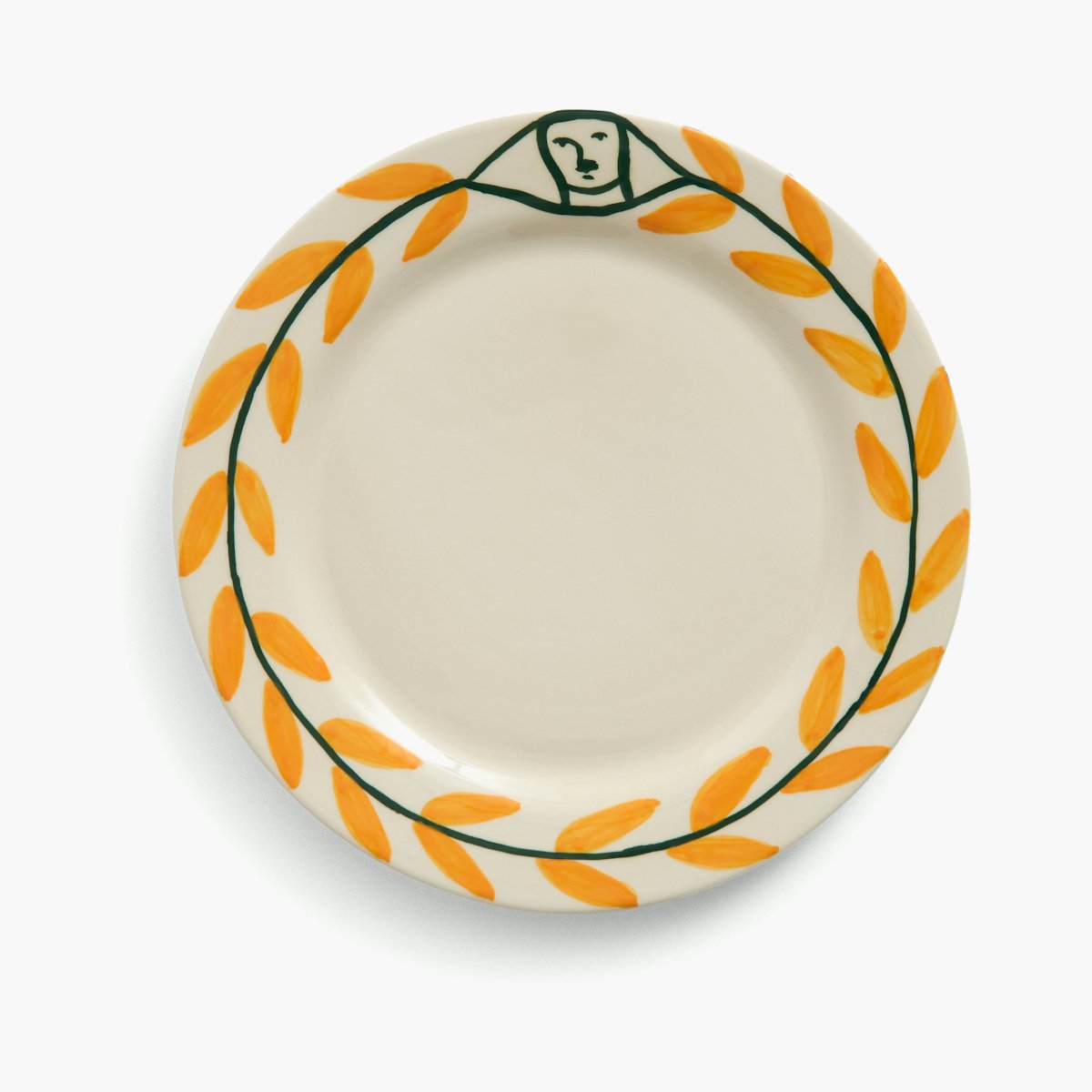 Golden Leaf Salad Plate Golden Leaf Salad Plate