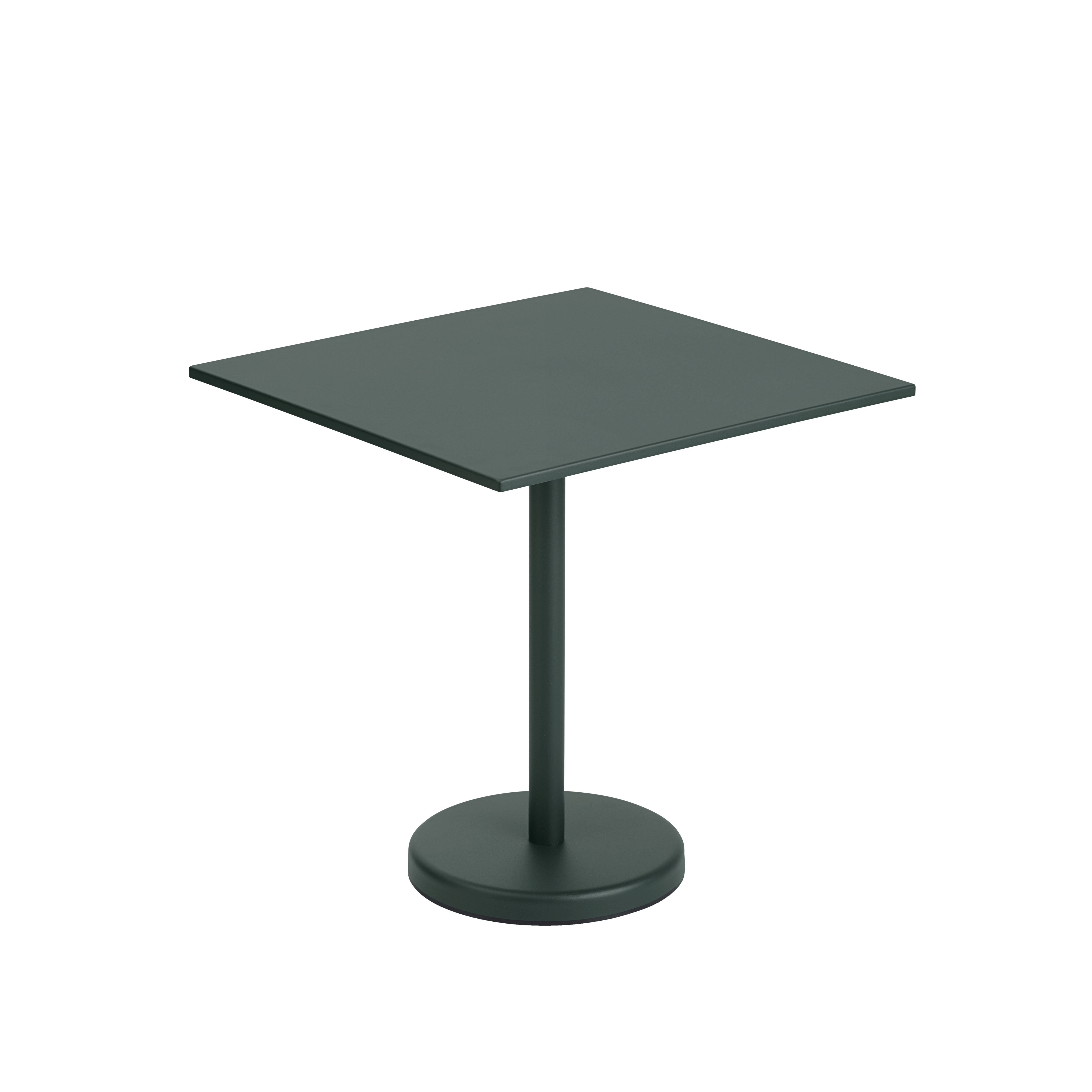 Linear Steel Caf&eacute; Table, Square