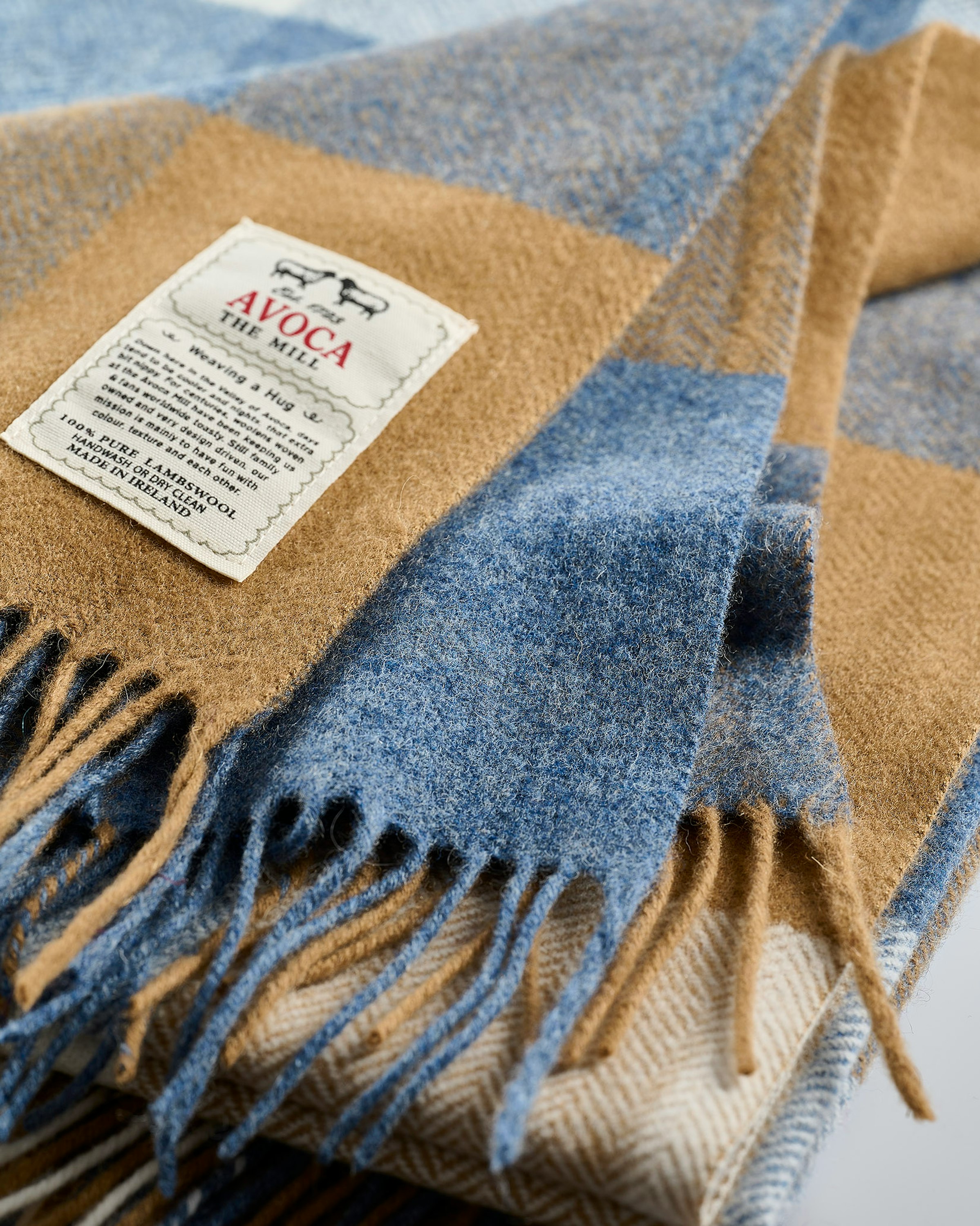 Check Lambswool Throw
