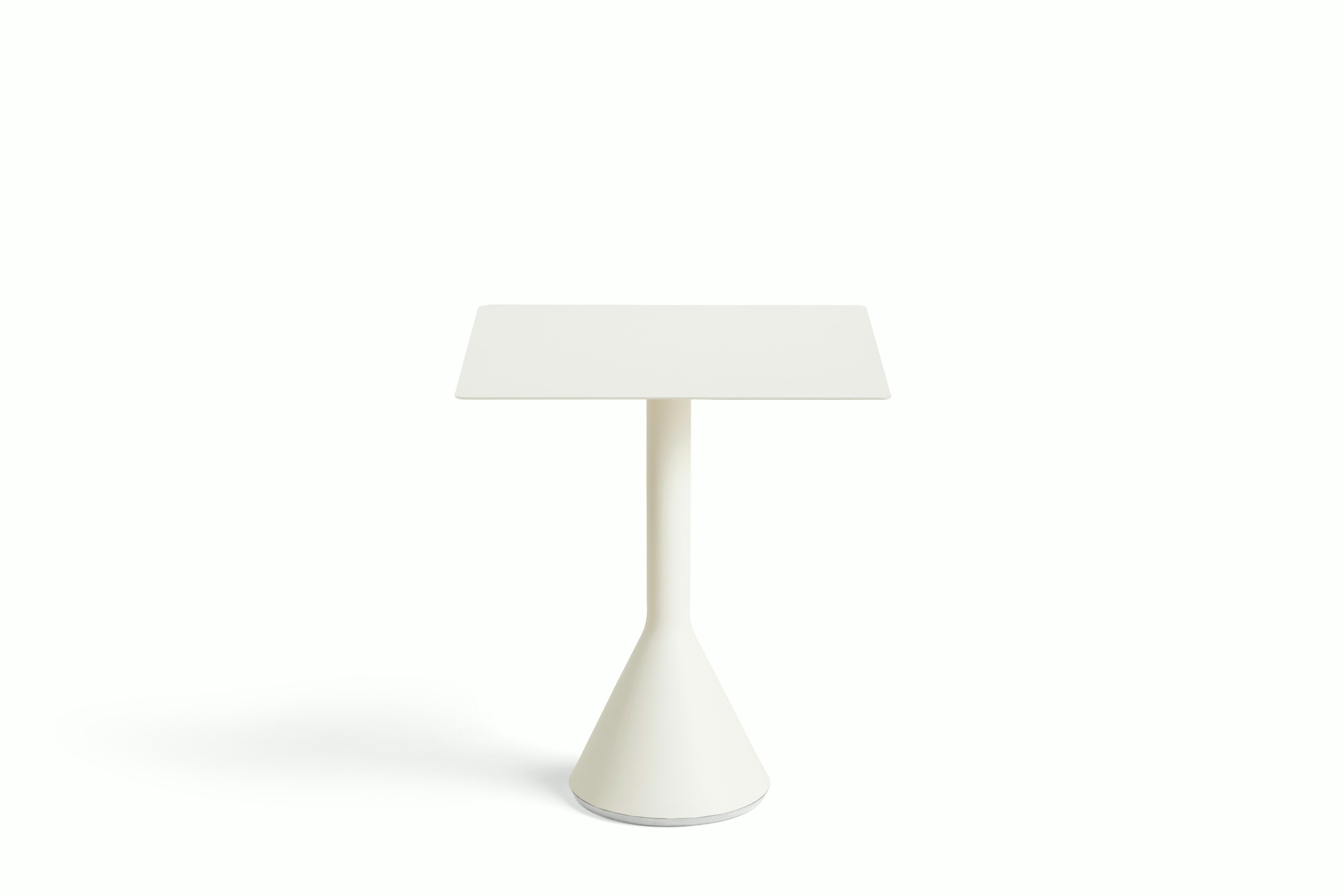 Palissade Cone Table - Square, 25.5" x 25.5 White
