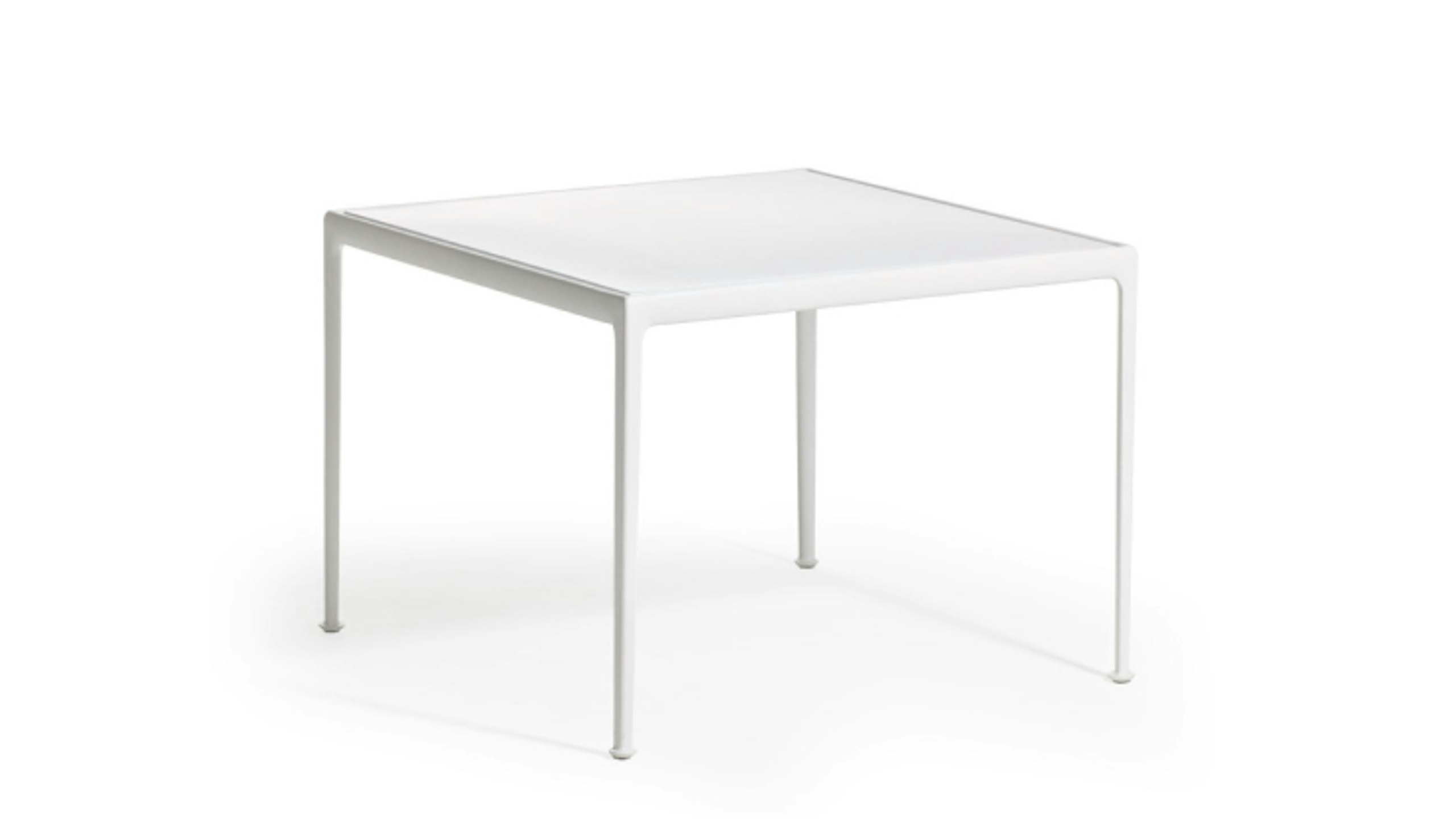 White 1966 Dining Table by Knoll.