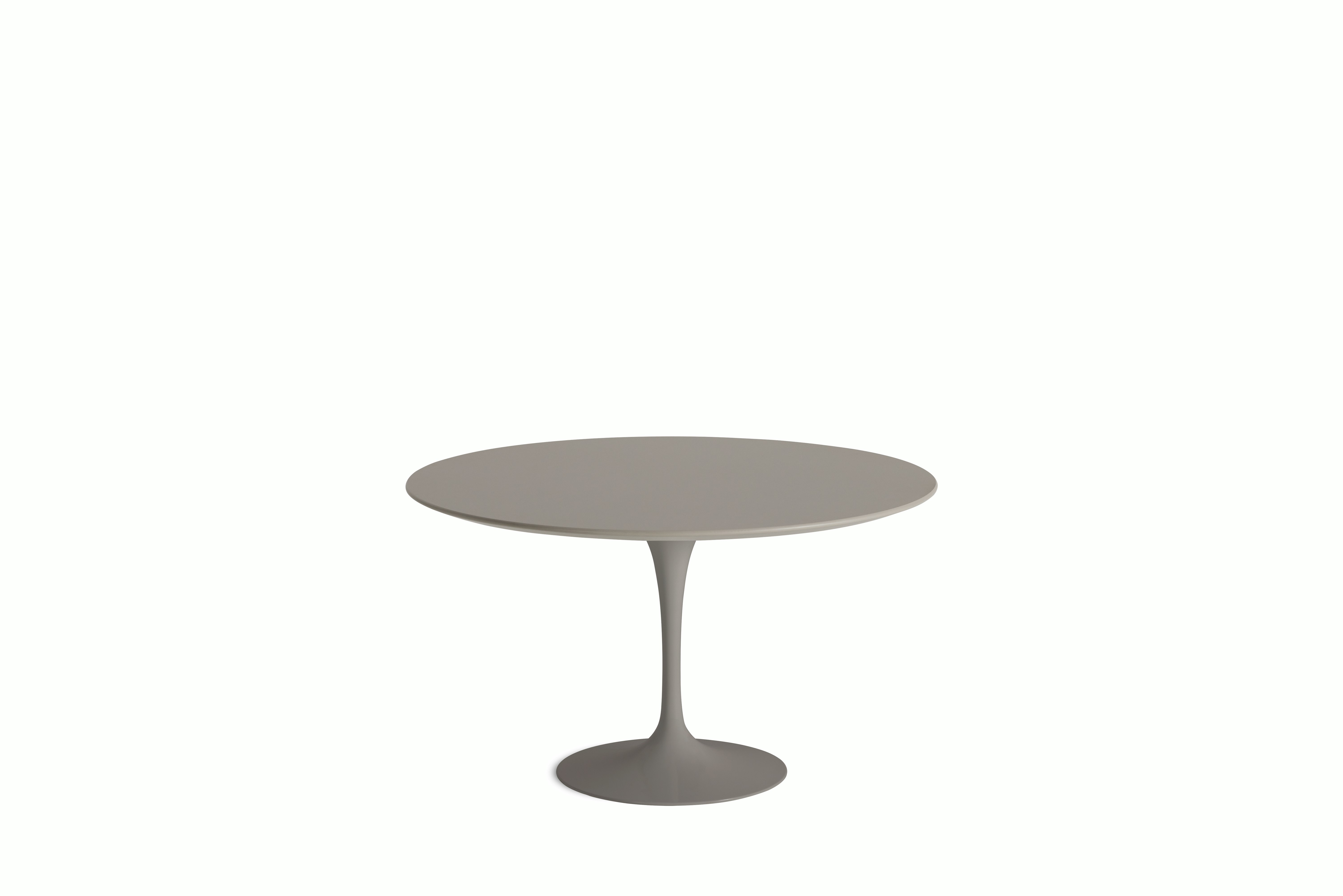 Saarinen Dining Table - Round, 54 Inch, Laminate, Modern Clay, Grey Base