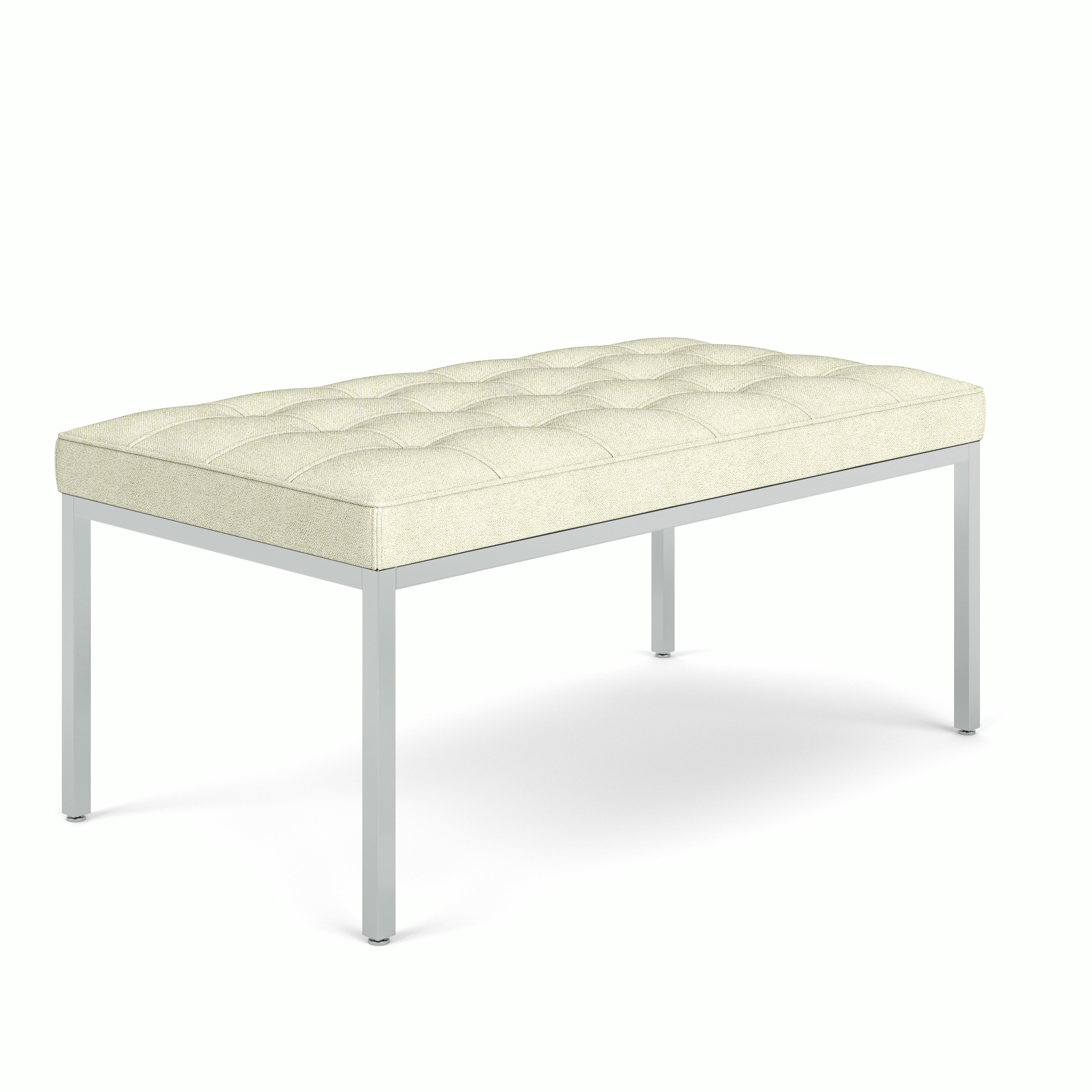 Florence Knoll Bench - Two Seater,  Aegean,  Egret