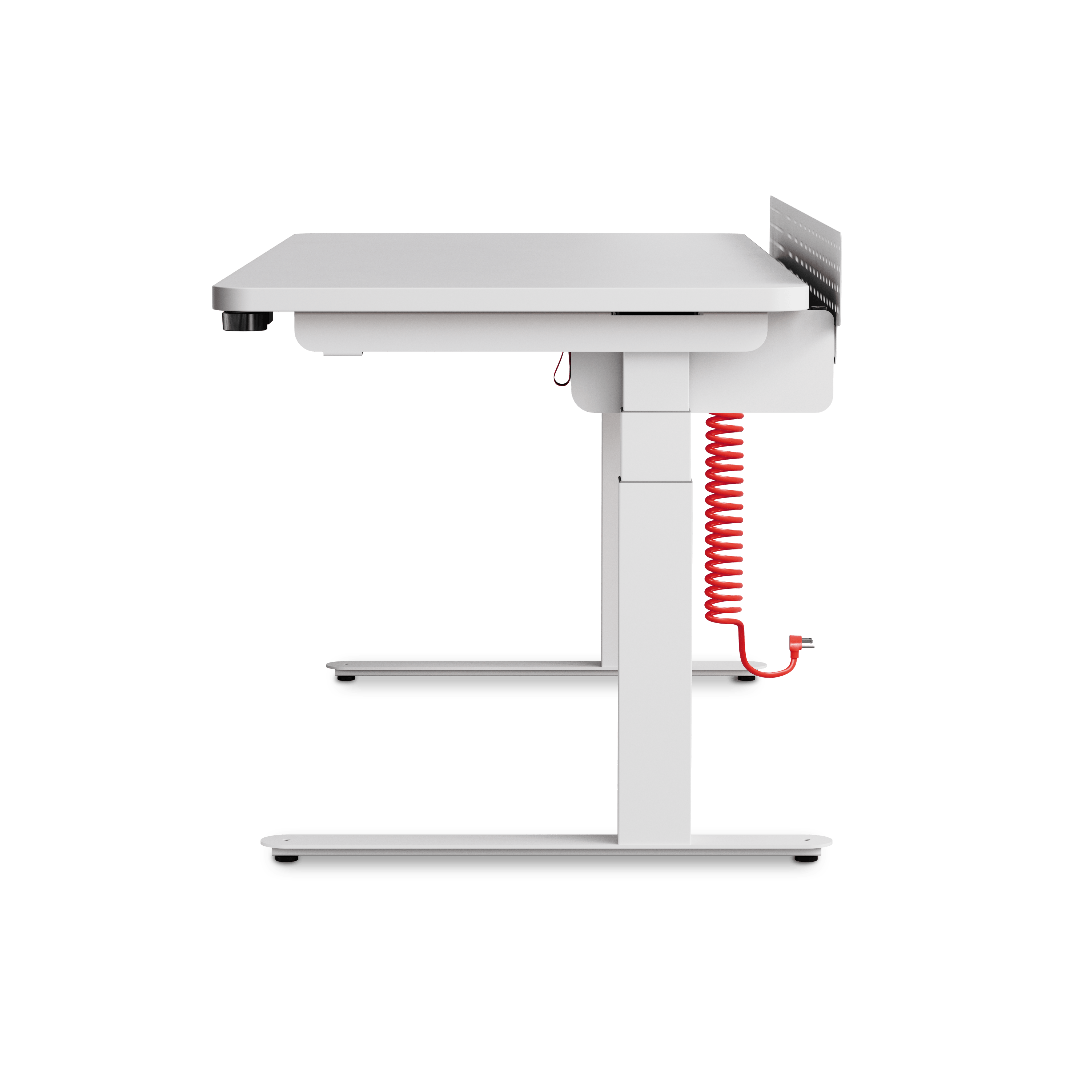 Coyl Gaming Desk - White,  Studio White,  Cable Manager,  Shroud
