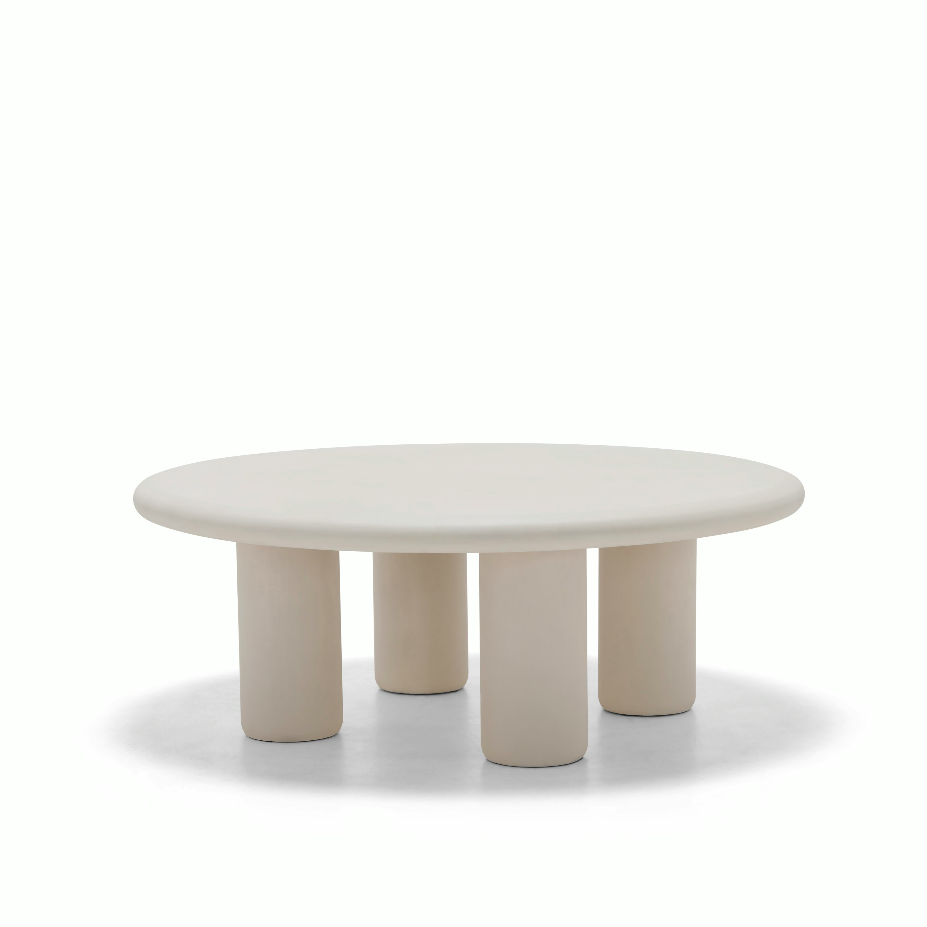 Earth Outdoor Coffee Table in Concrete Husk	 