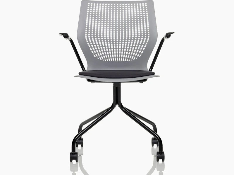 MultiGeneration by Knoll grey Stacking Chair