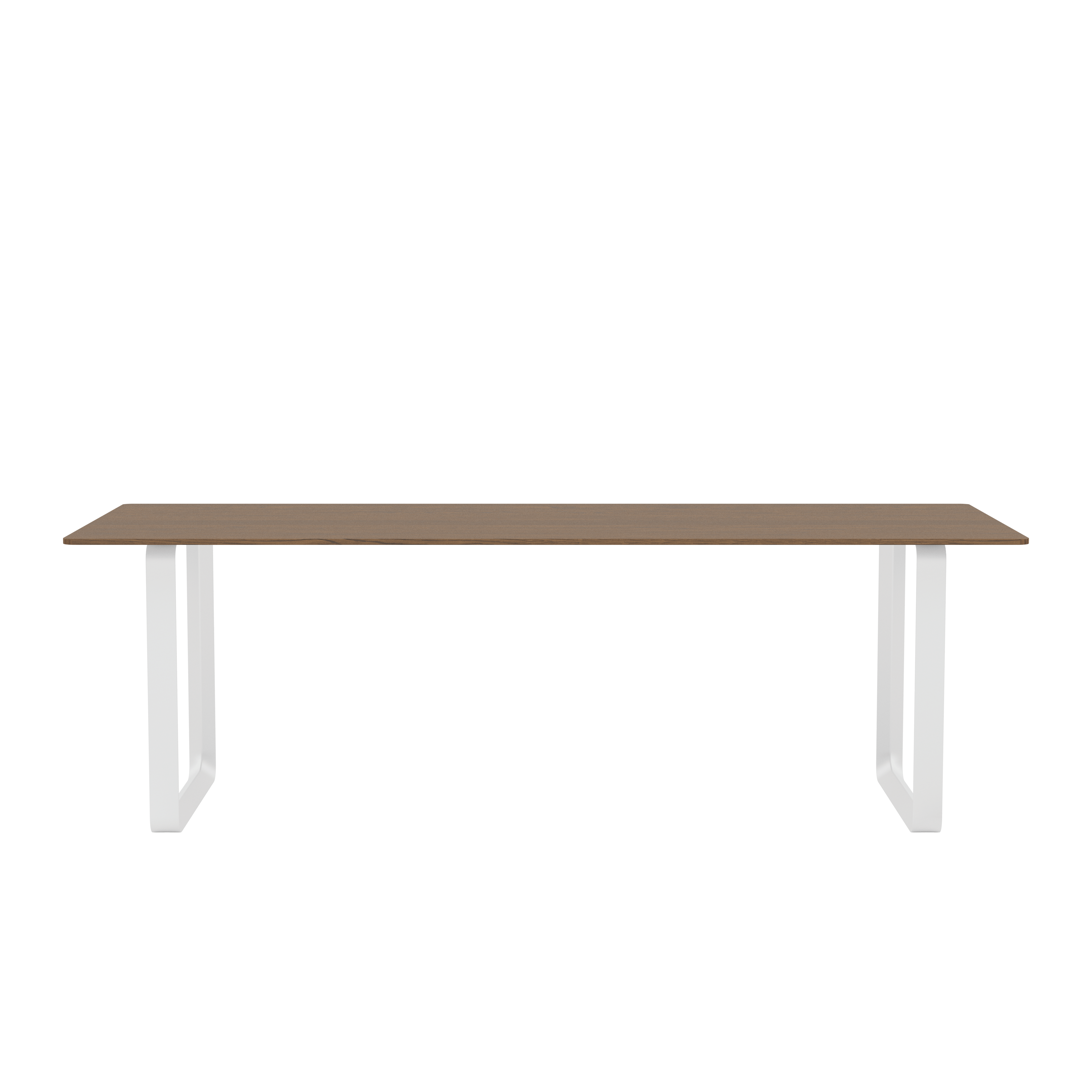 70/70 Table - 89" x 35"",  Solid Smoked Oak/White"