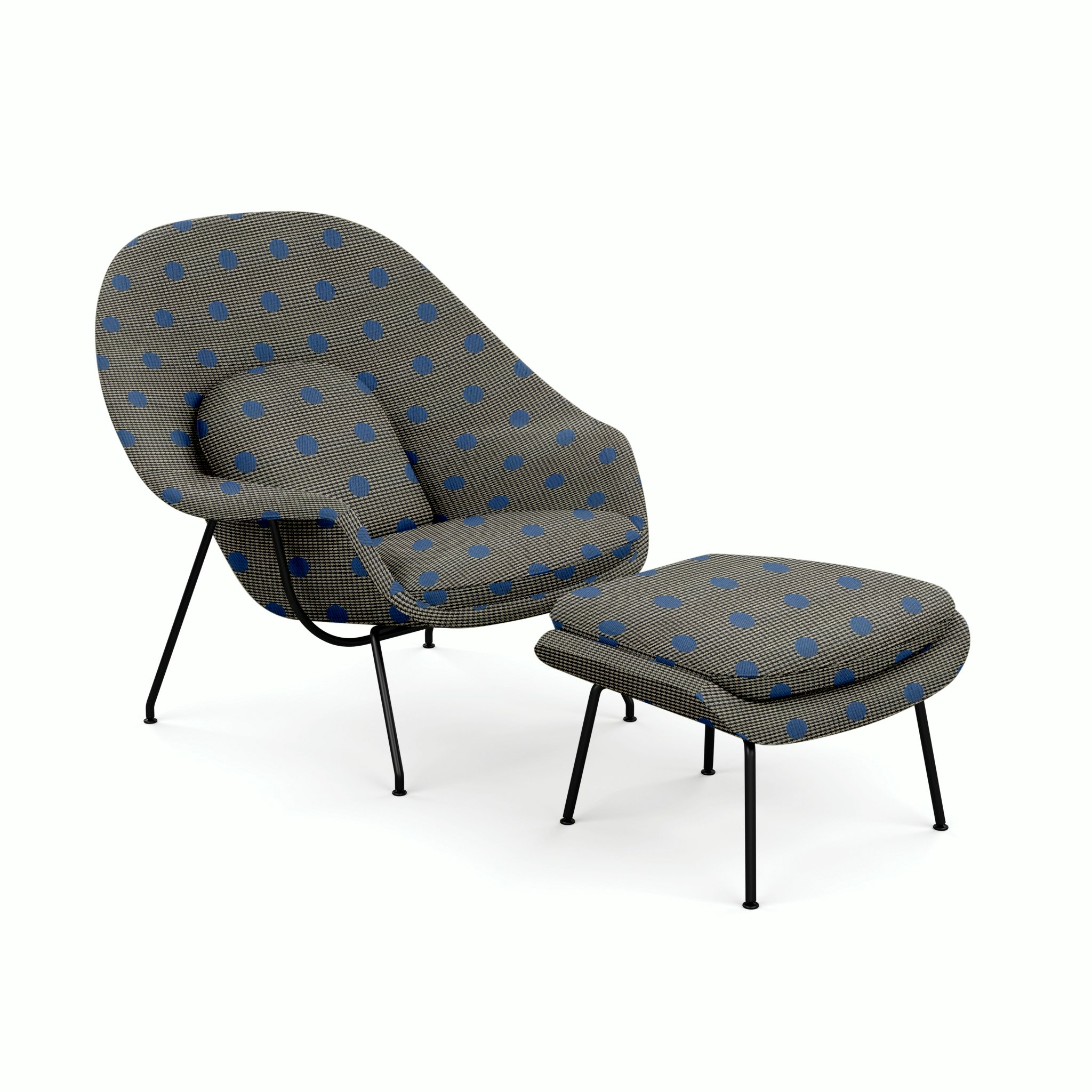 Womb Chair and Ottoman - Special Edition Dots