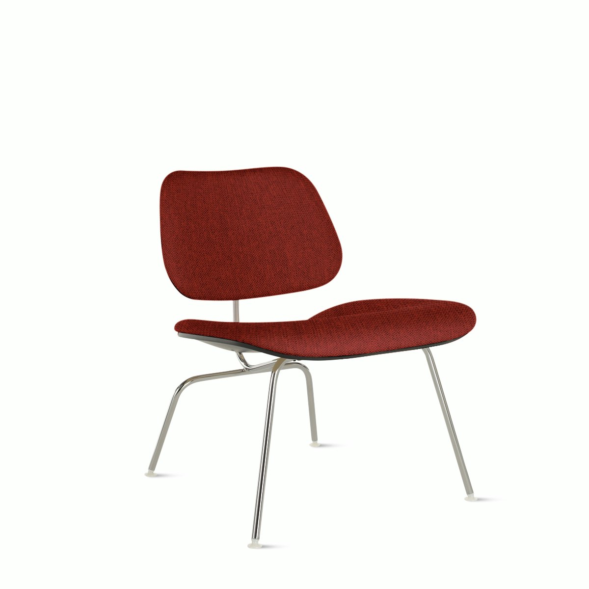 Eames Molded Plywood Lounge Chair Metal Base (LCM), Upholstered
