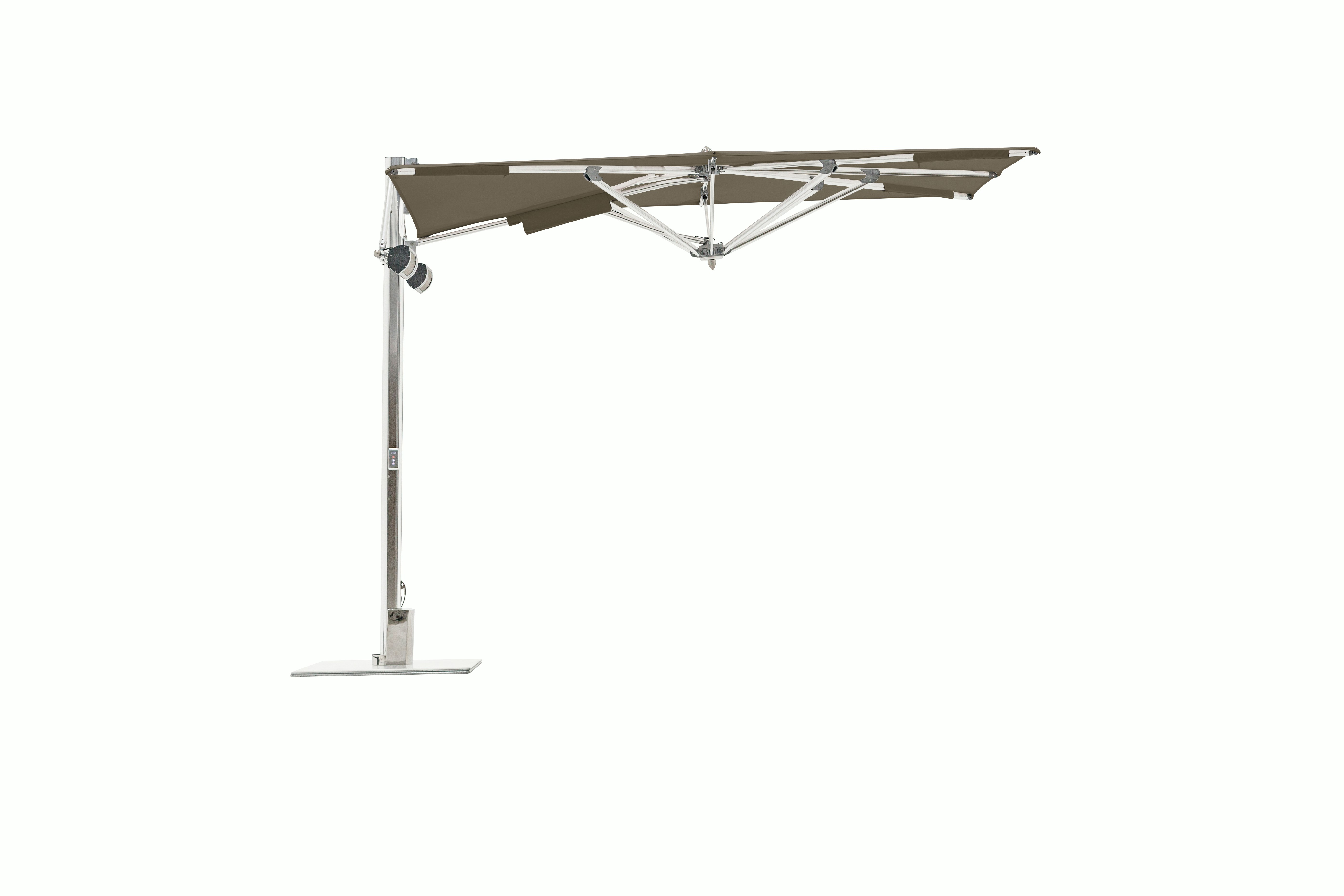 Tuuci Ocean Master Max Low-Profile Cantilever Umbrella w/Heating & Lighting