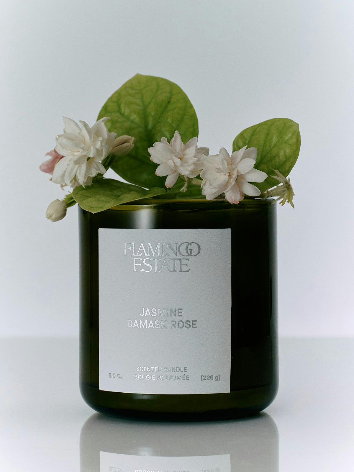 Flamingo Estate 8oz Scented Candle - Jasmine Damask Rose