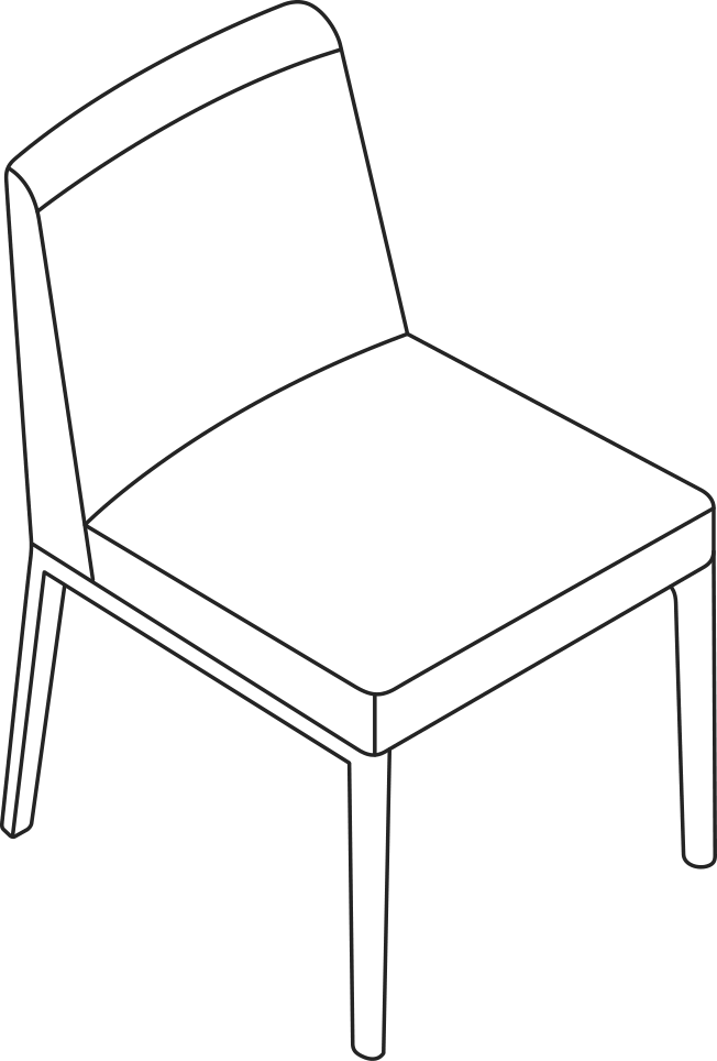 A line drawing - Nessel Side Chair