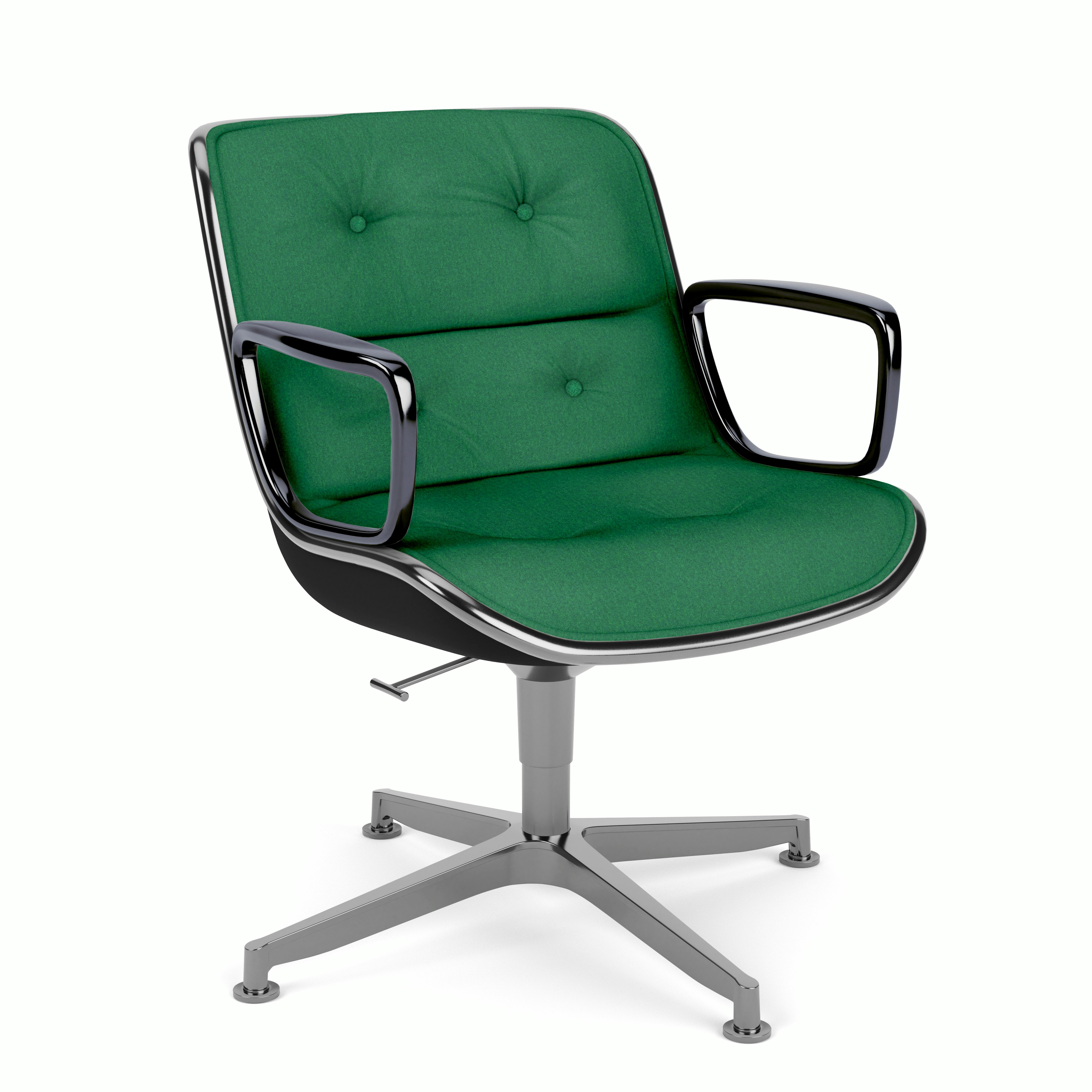 Pollock Executive Armchair - 4 Star,  Polished Aluminum,  Wow Factor,  Holiday