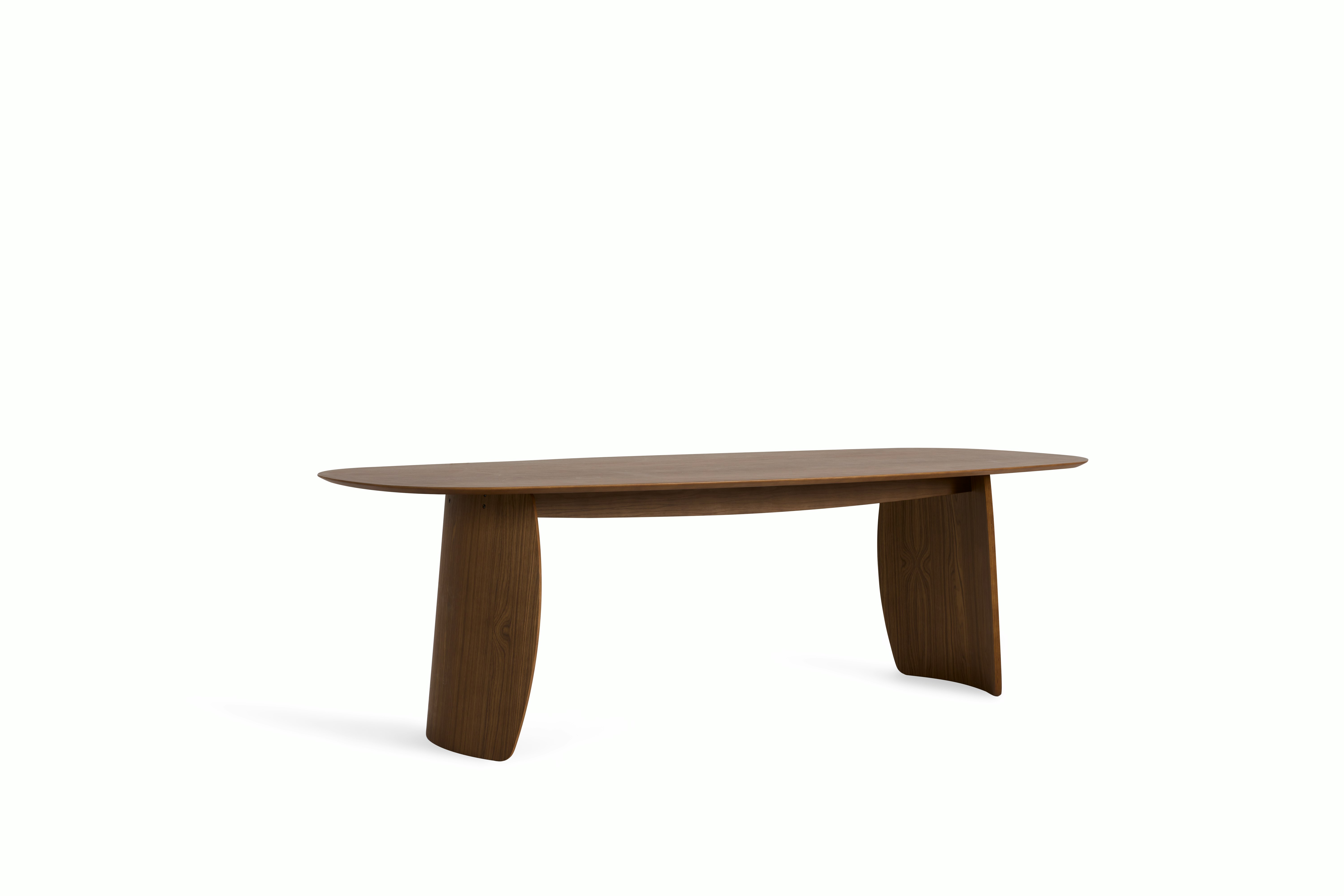 Lorea Dining Table - walnut,  oval