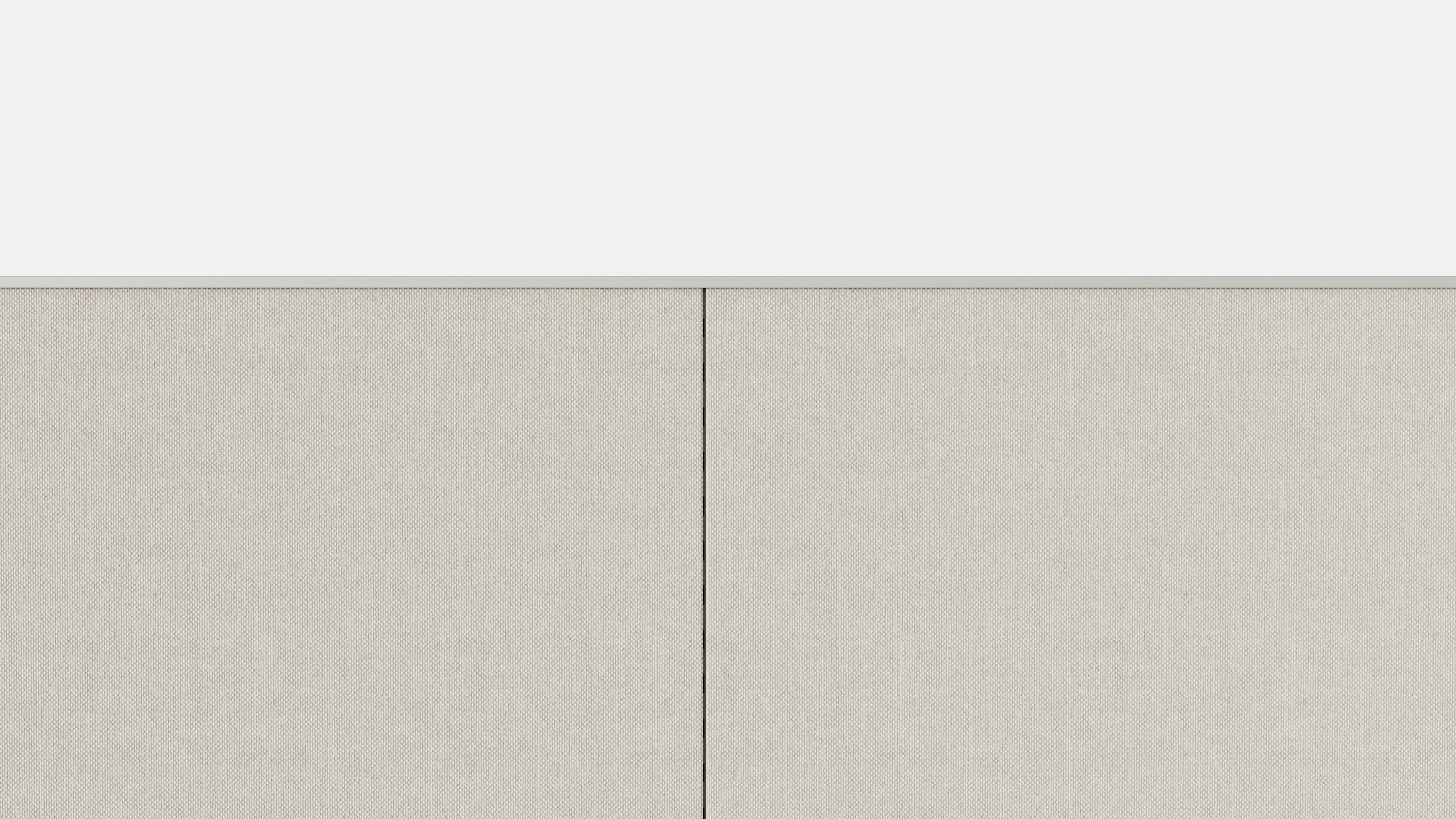 Detail rendering of two system panels joining together parallel to one another.