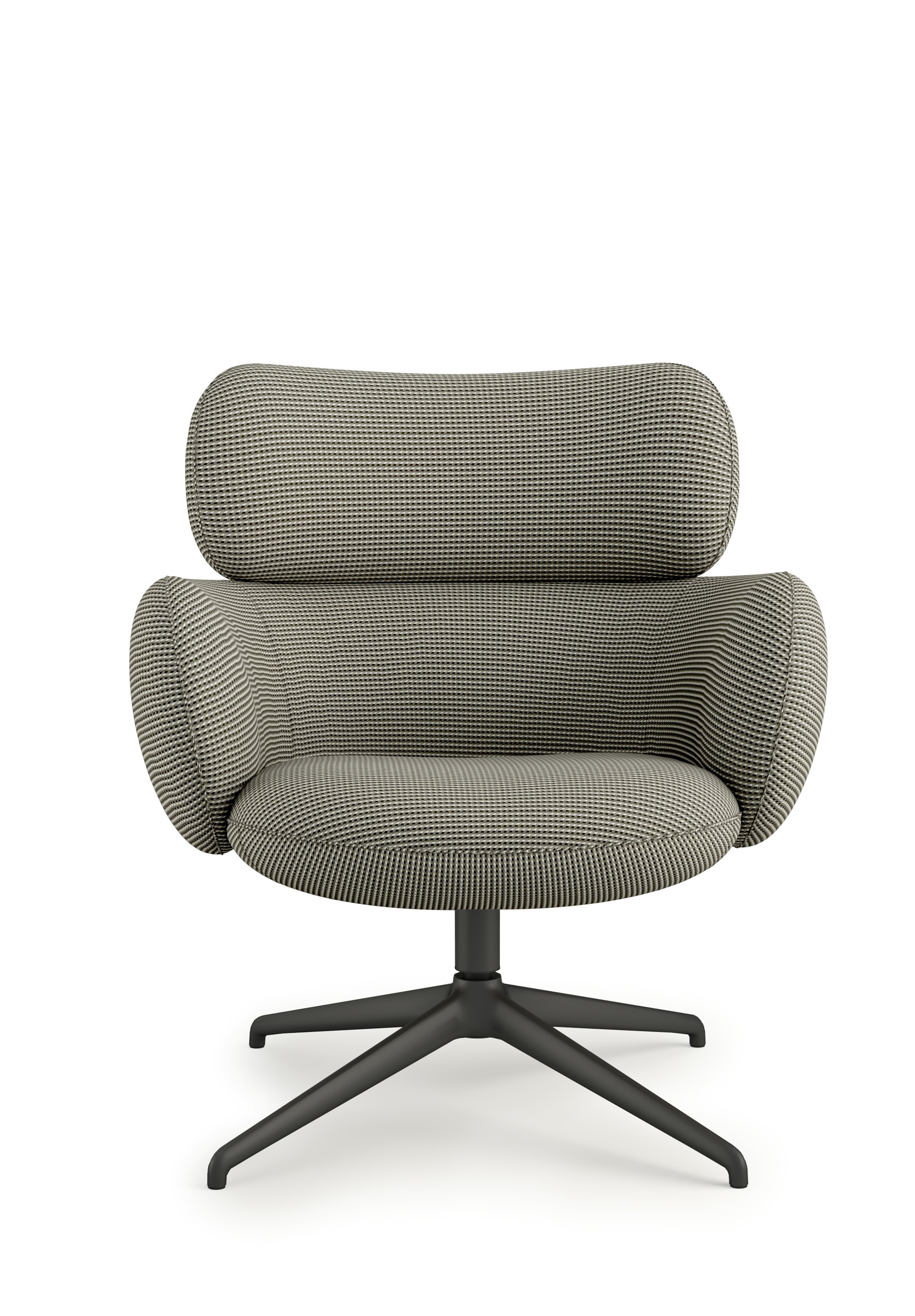 Blis Swivel Chair  - Black, Oxbow, Shadowbox