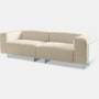 Crystal Lounge Sofa - Two Seater, Mantegna, Ivory