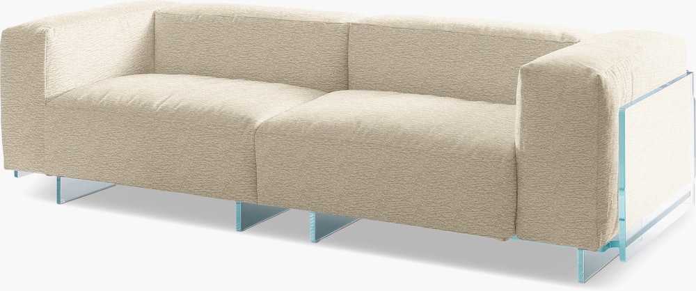 Crystal Lounge Sofa - Two Seater, Mantegna, Ivory