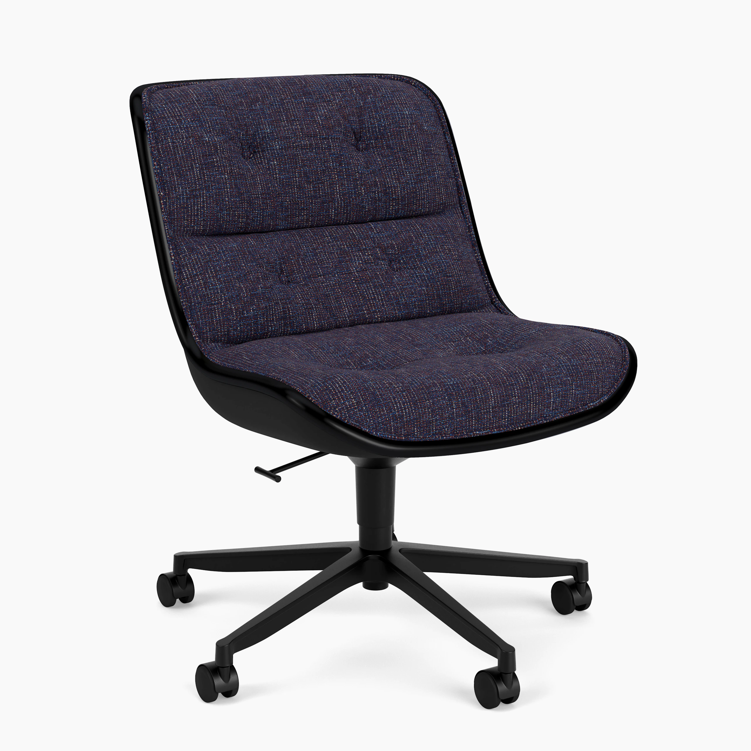 Pollock Executive Side Chair - 5 Star, Black, Diva, Wallflower