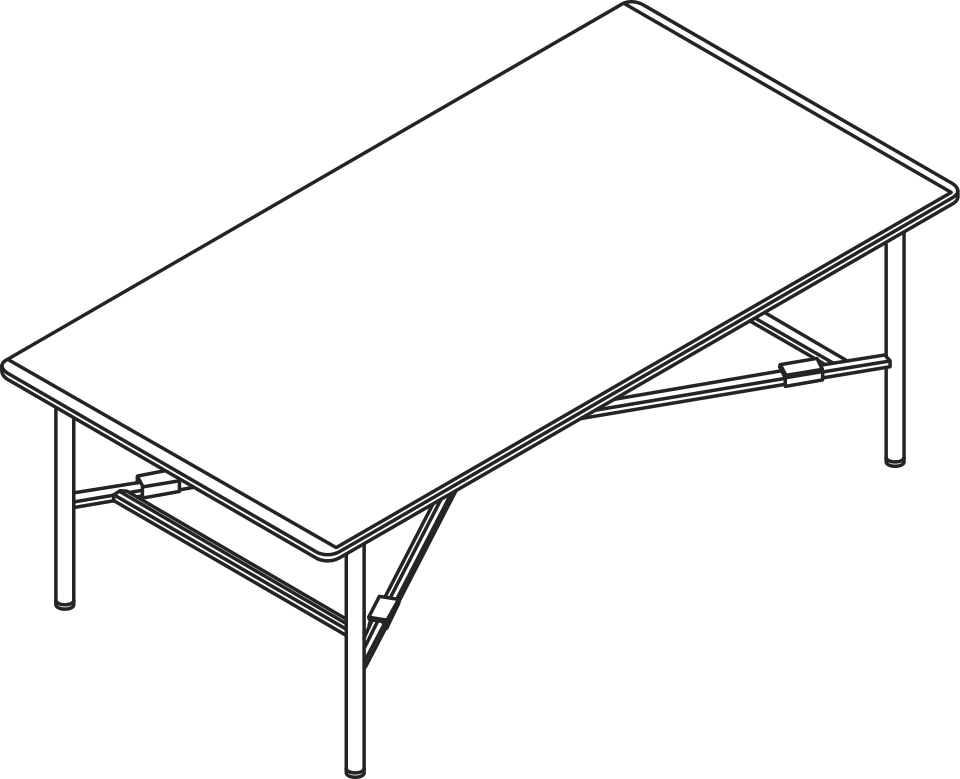 A line drawing - Layer Coffee Table