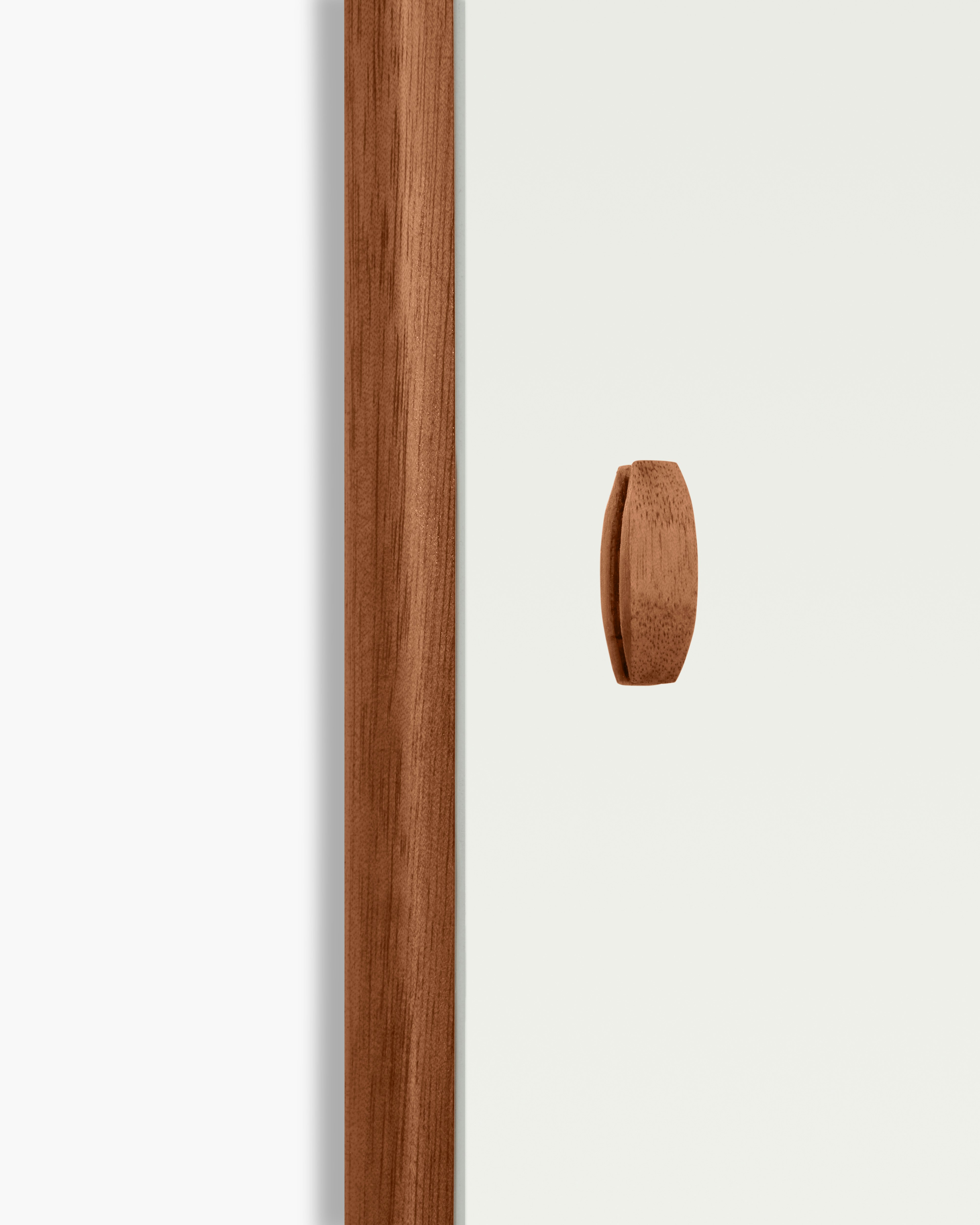 Stitch Mirror  in Walnut detail