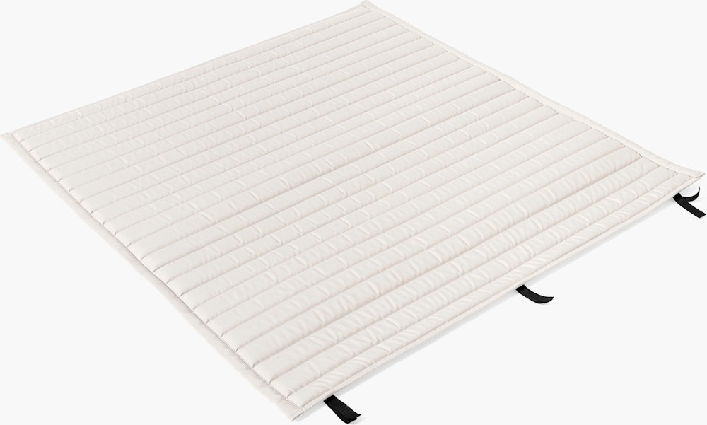 Palissade Dining Bench Cushion - Quilted, Cream White