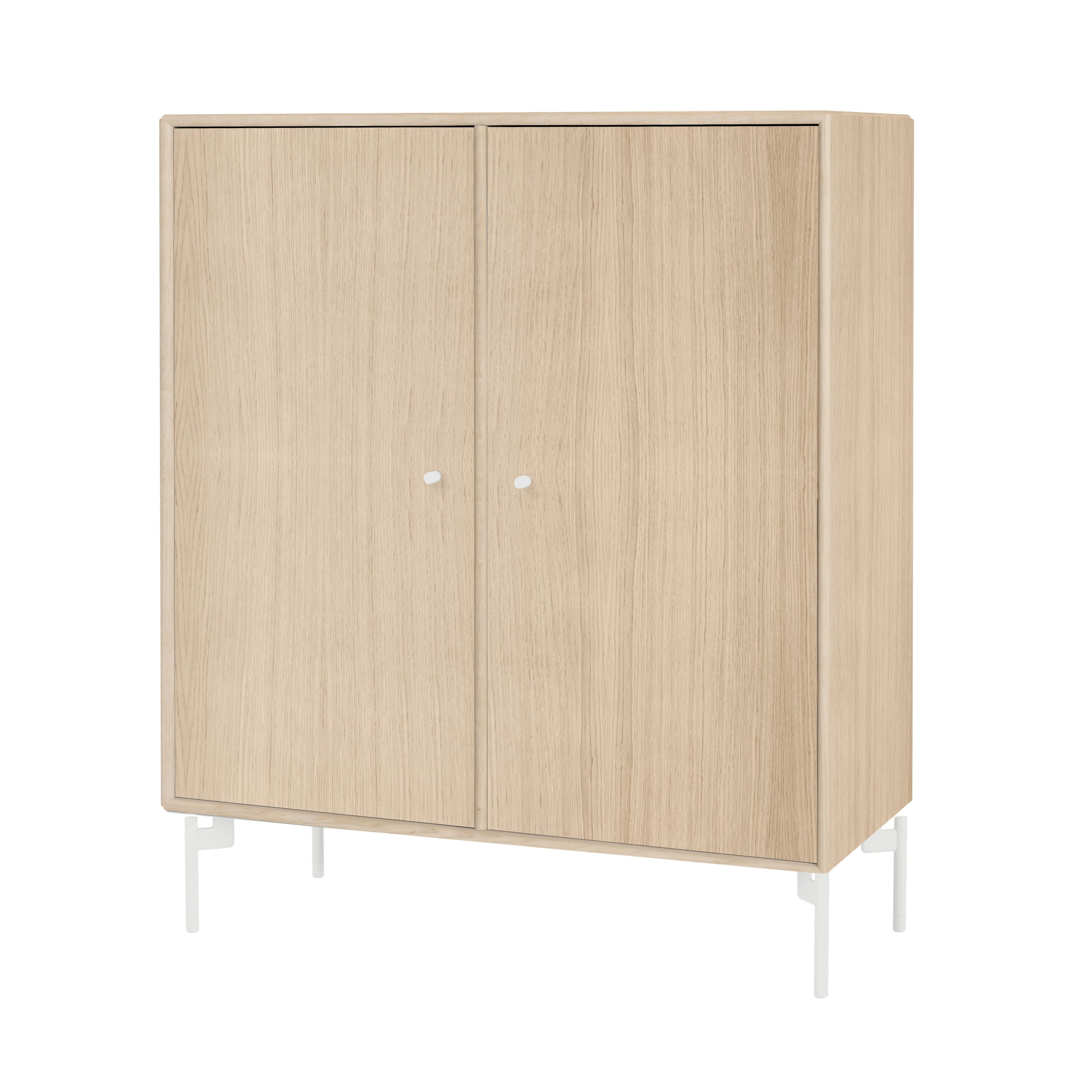 Cover Cabinet - White Oak, , with Snow Legs