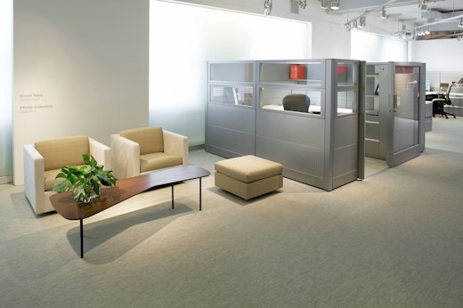 Pfister Club Chairs and Ottoman