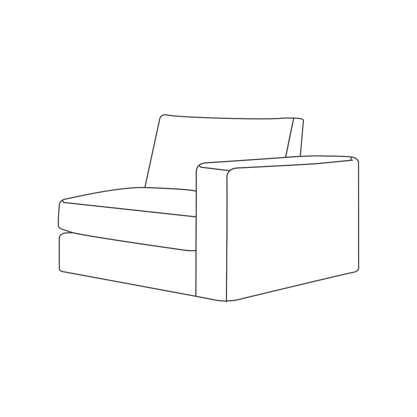 One Arm - 1" Block Leg