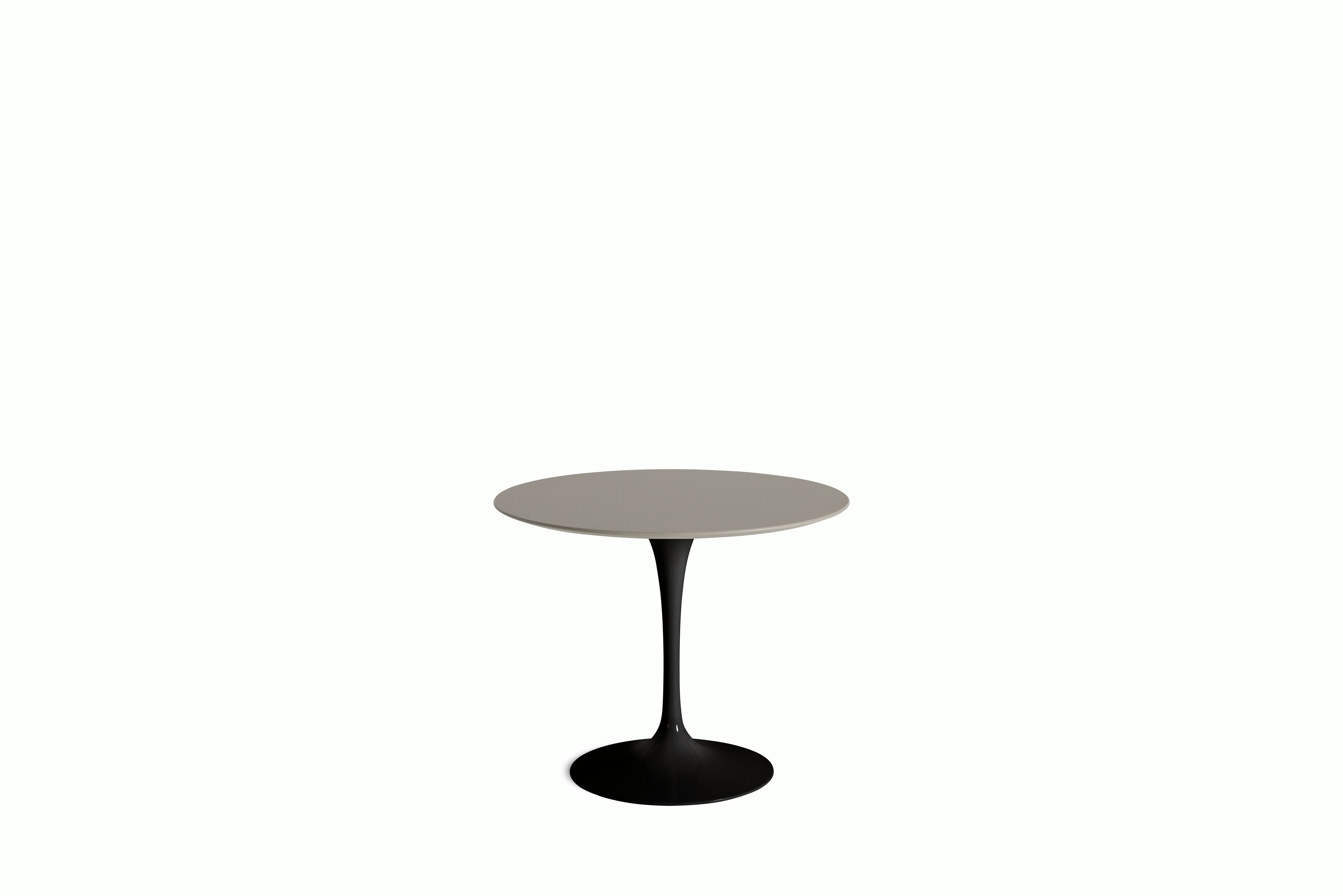 Saarinen Dining Table - Round, 35 Inch, Laminate, Modern Clay, Black Base