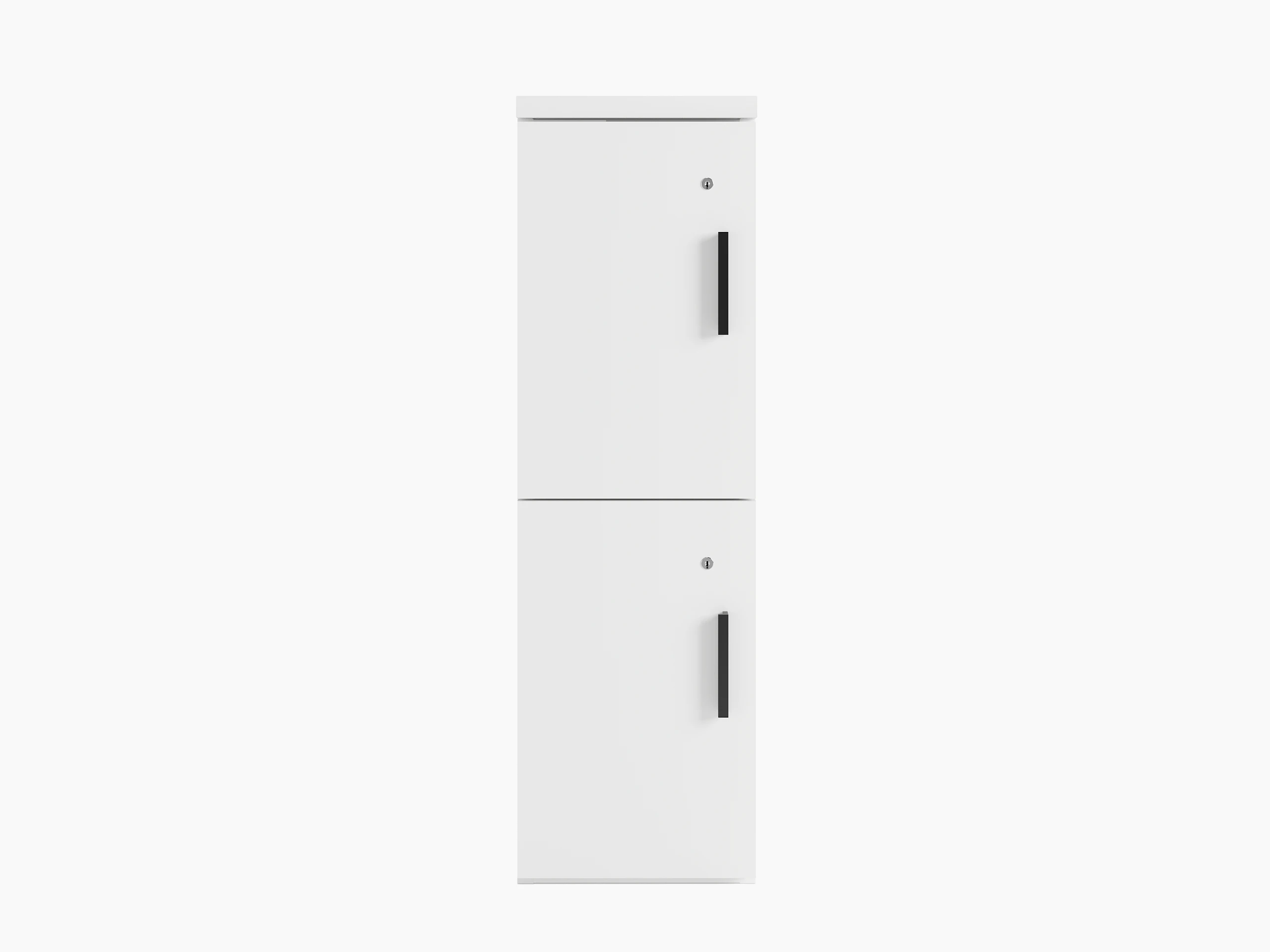A white Series 2 locker with two doors.