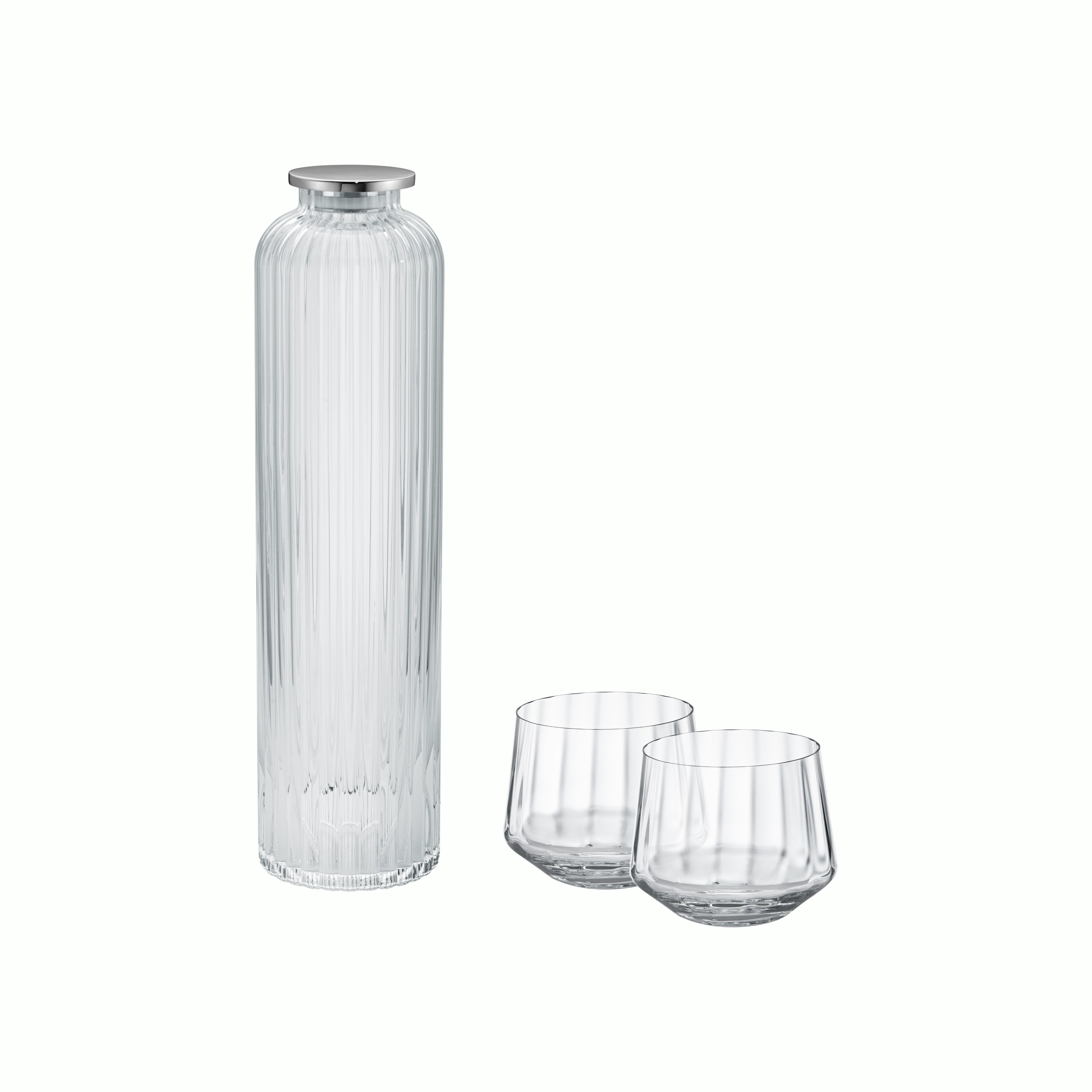 A detailed look at Bernadotte Low Tumbler Glasses -Set of 6 in Grey.